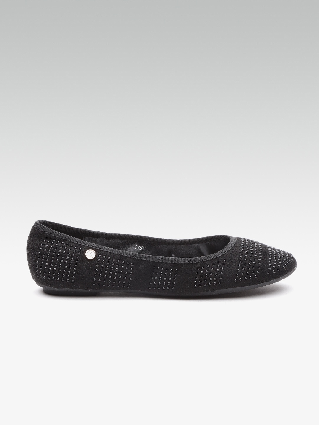 

Carlton London Women Black Embellished Ballerinas