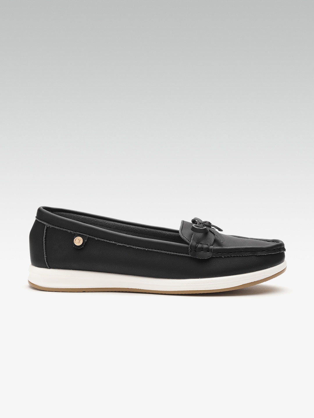 

Carlton London Women Black Solid Loafers