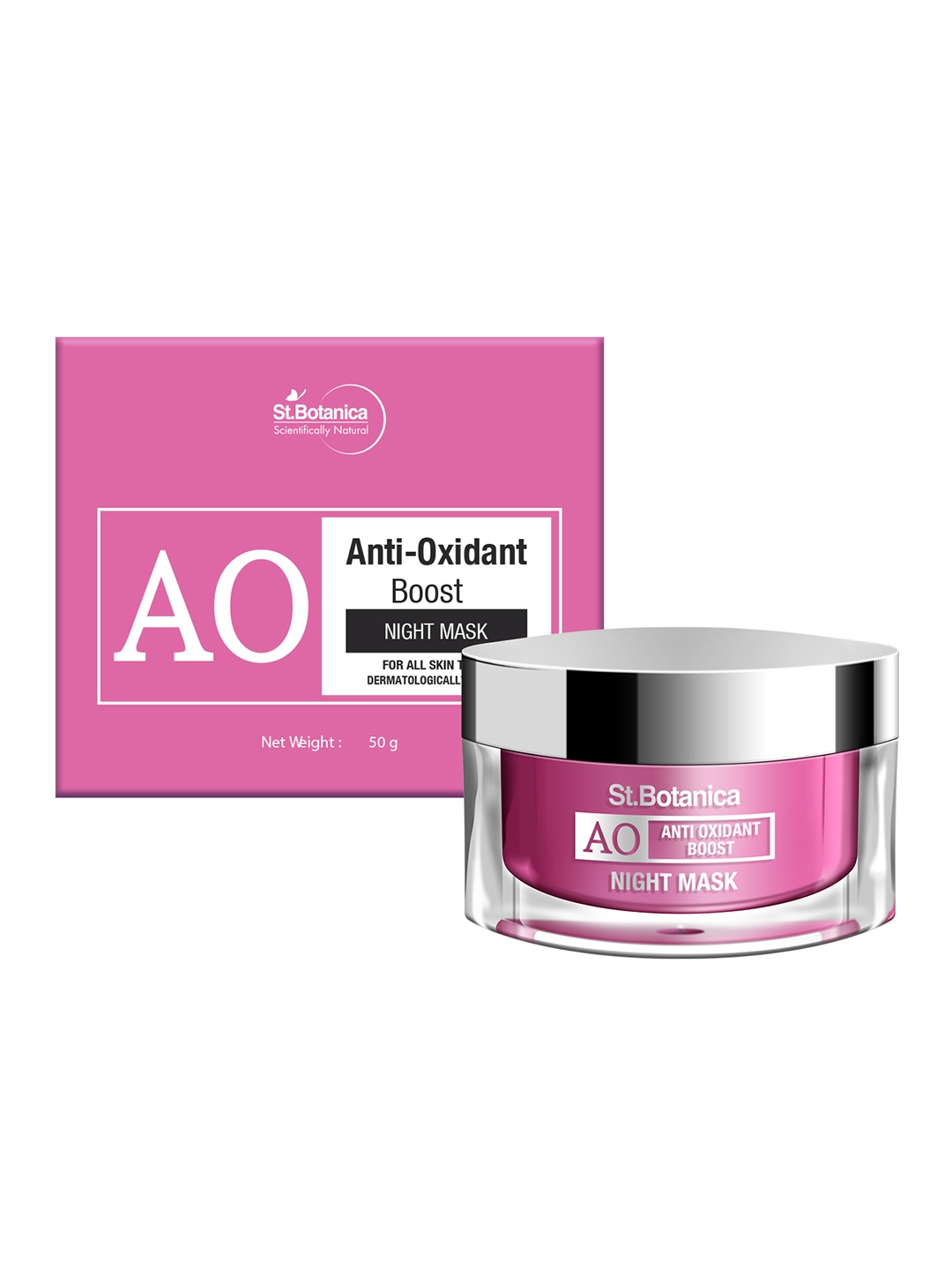 

St.Botanica Unisex Anti Oxidant Boost Night Mask 50g, White