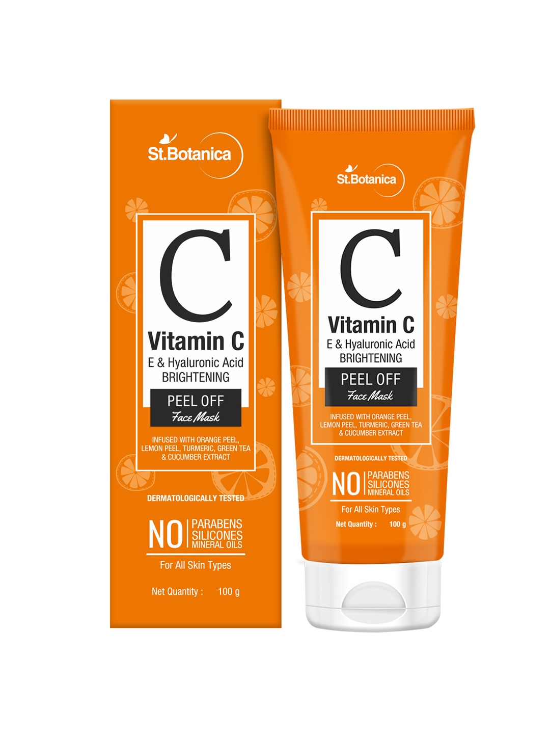

St.Botanica Unisex Vitamin C Brightening Peel Off Mask 100ml, Orange