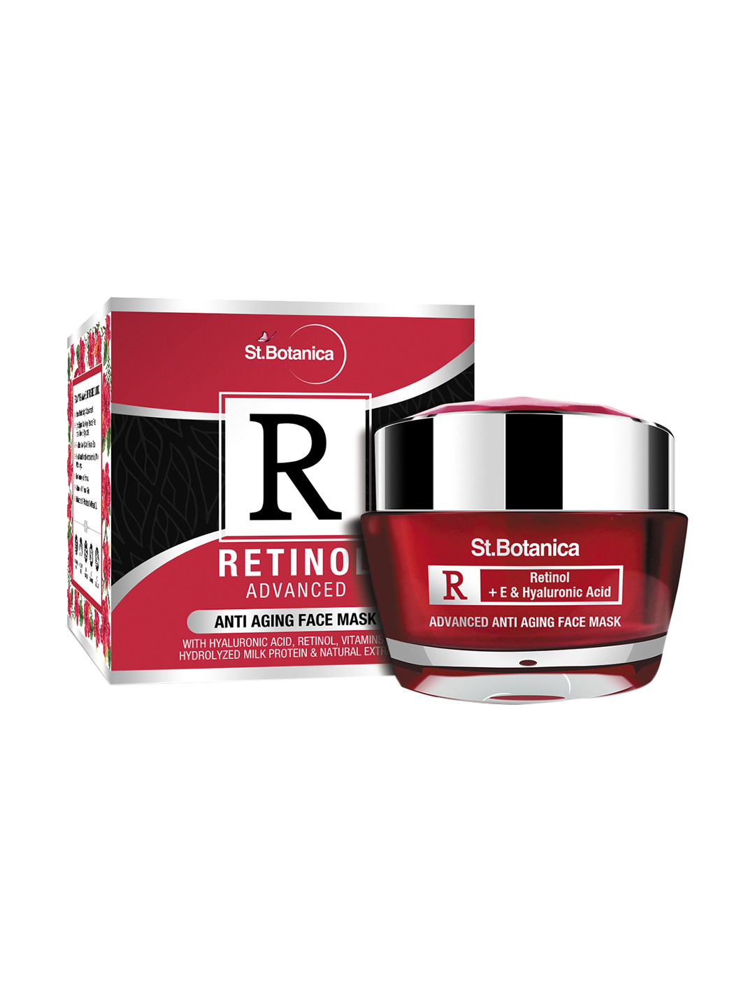 

St.Botanica Unisex Retinol Advanced Anti Aging Face Mask 50g, Red