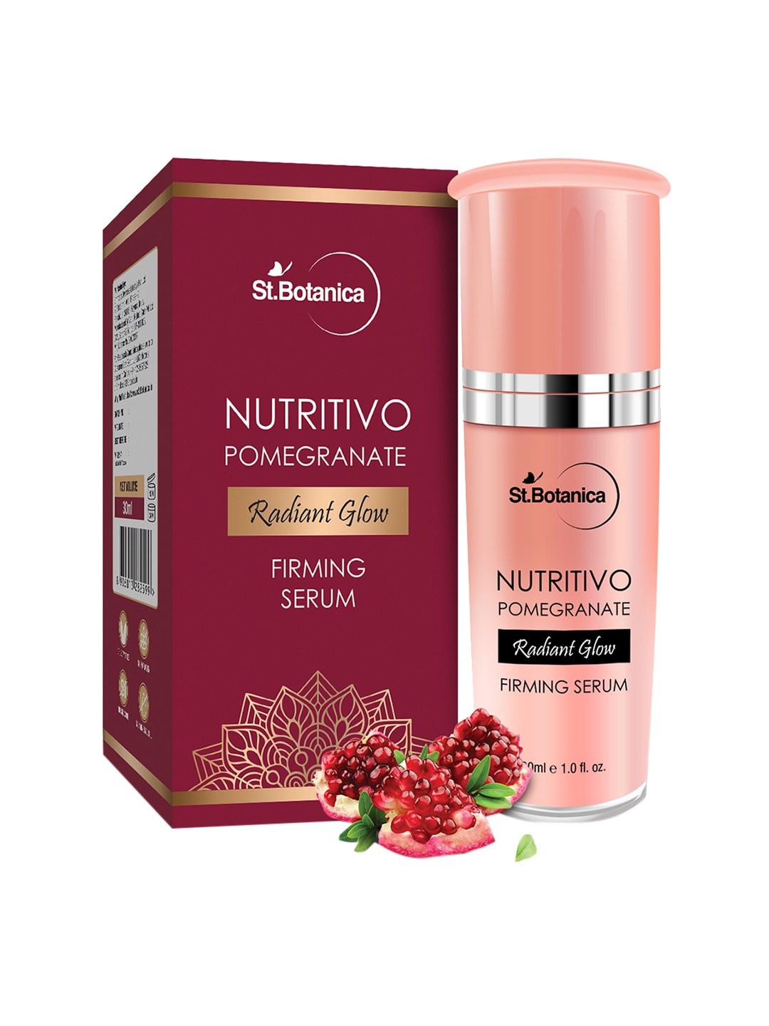 

St.Botanica Unisex Pomegranate Radiant Glow Firming Serum, 30ml, Pink