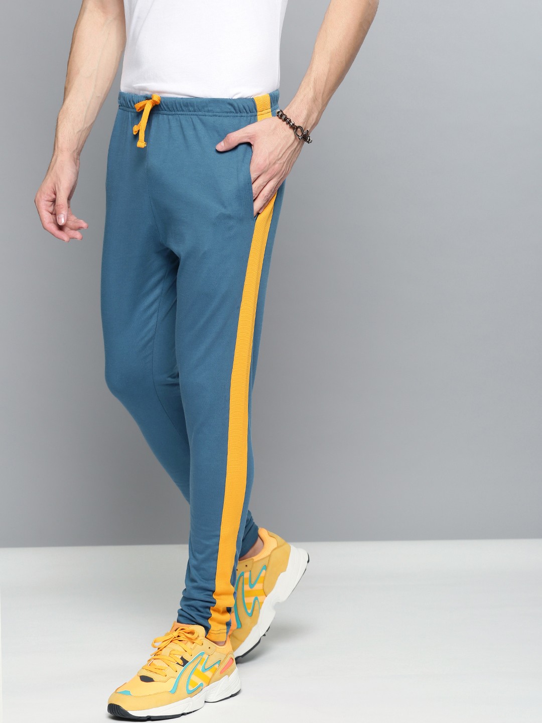 

DILLINGER Men Blue Solid Straight Fit Track Pants