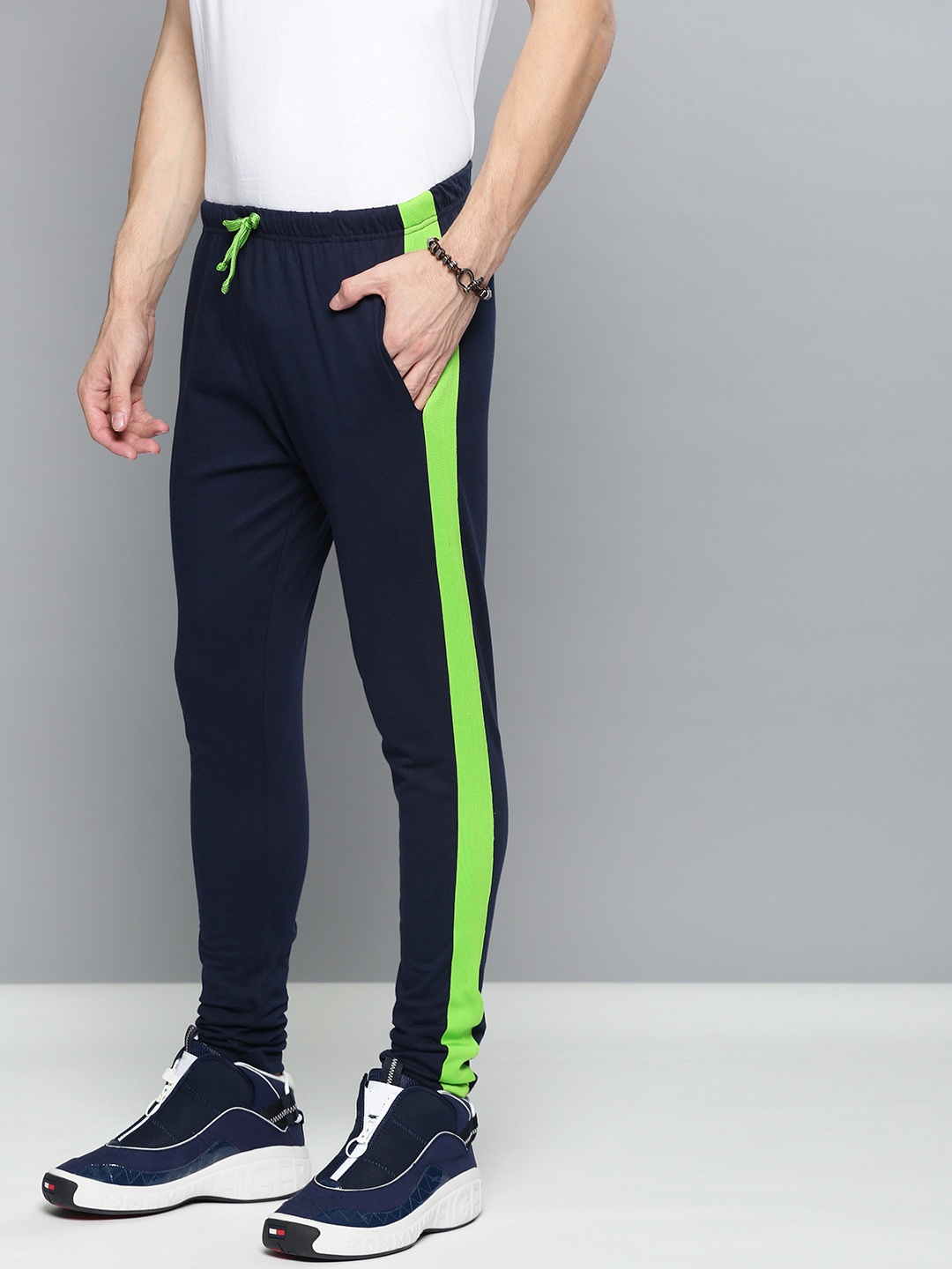 

DILLINGER Men Navy Blue Solid Straight Fit Track Pants