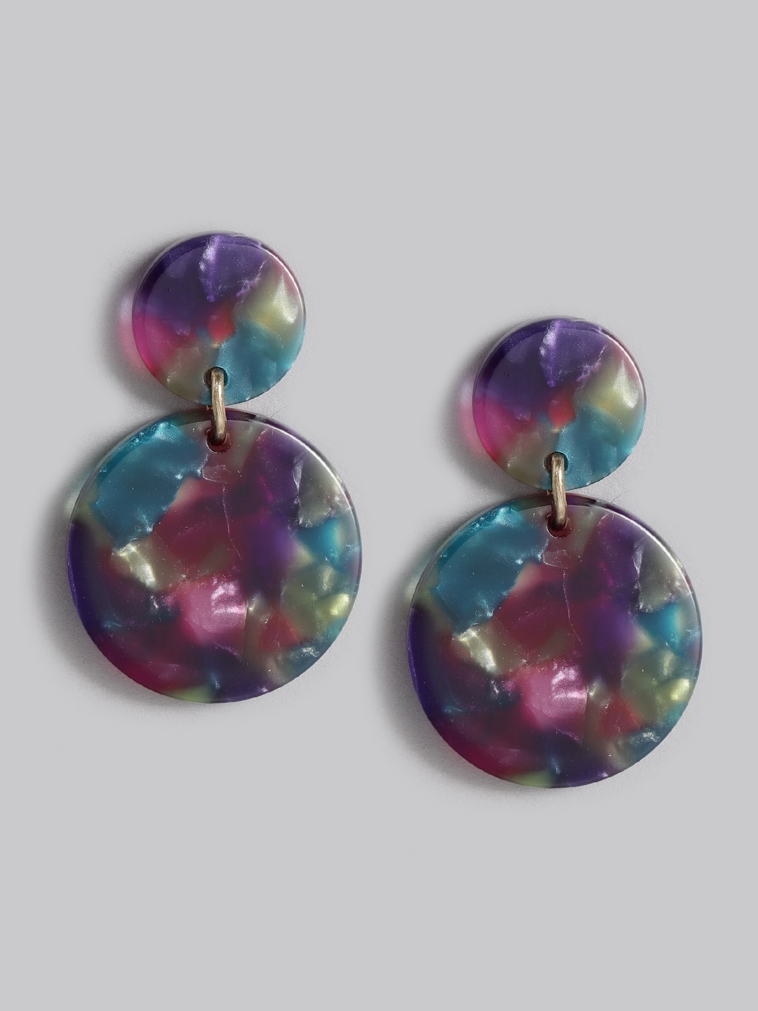 

Accessorize London Women's New Mini Resin Short Earring, Purple
