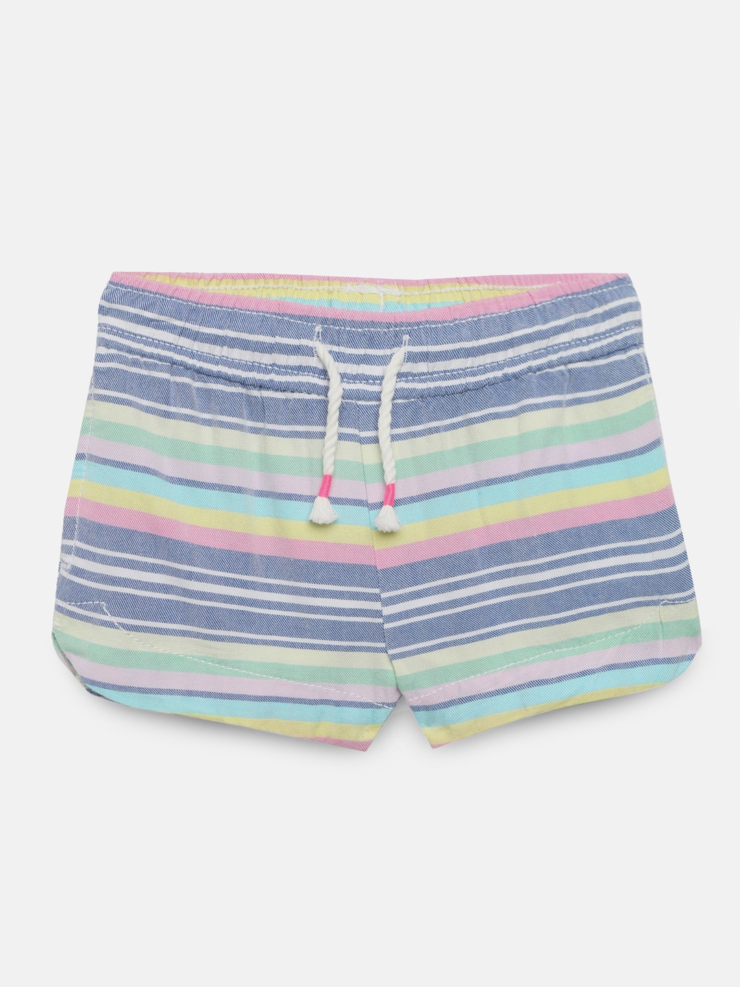 

OSHKOSH Bgosh Girls Multicoloured Striped Regular Fit Regular Shorts, Multi