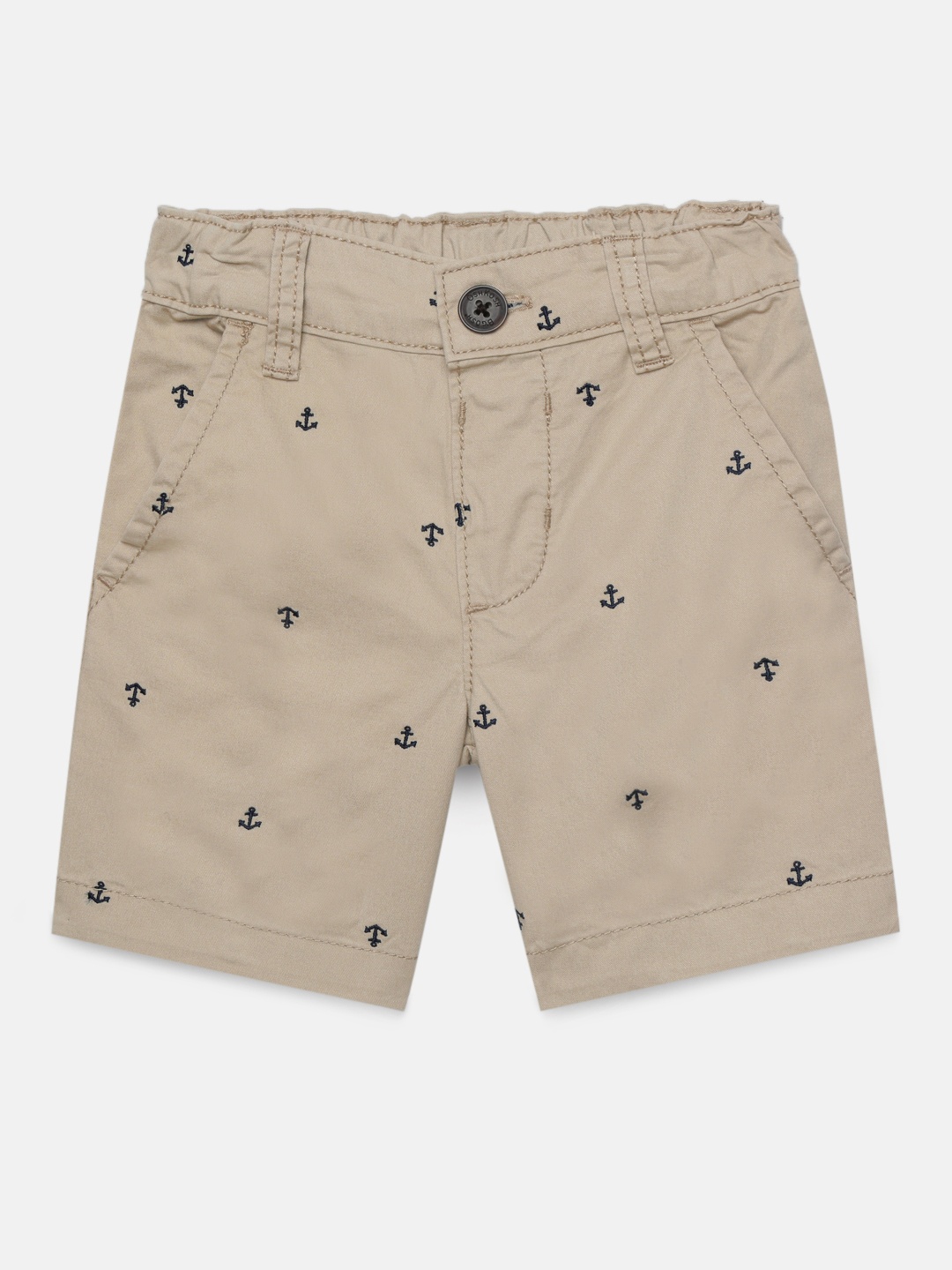 

OSHKOSH Bgosh Boys Beige Solid Regular Fit Shorts