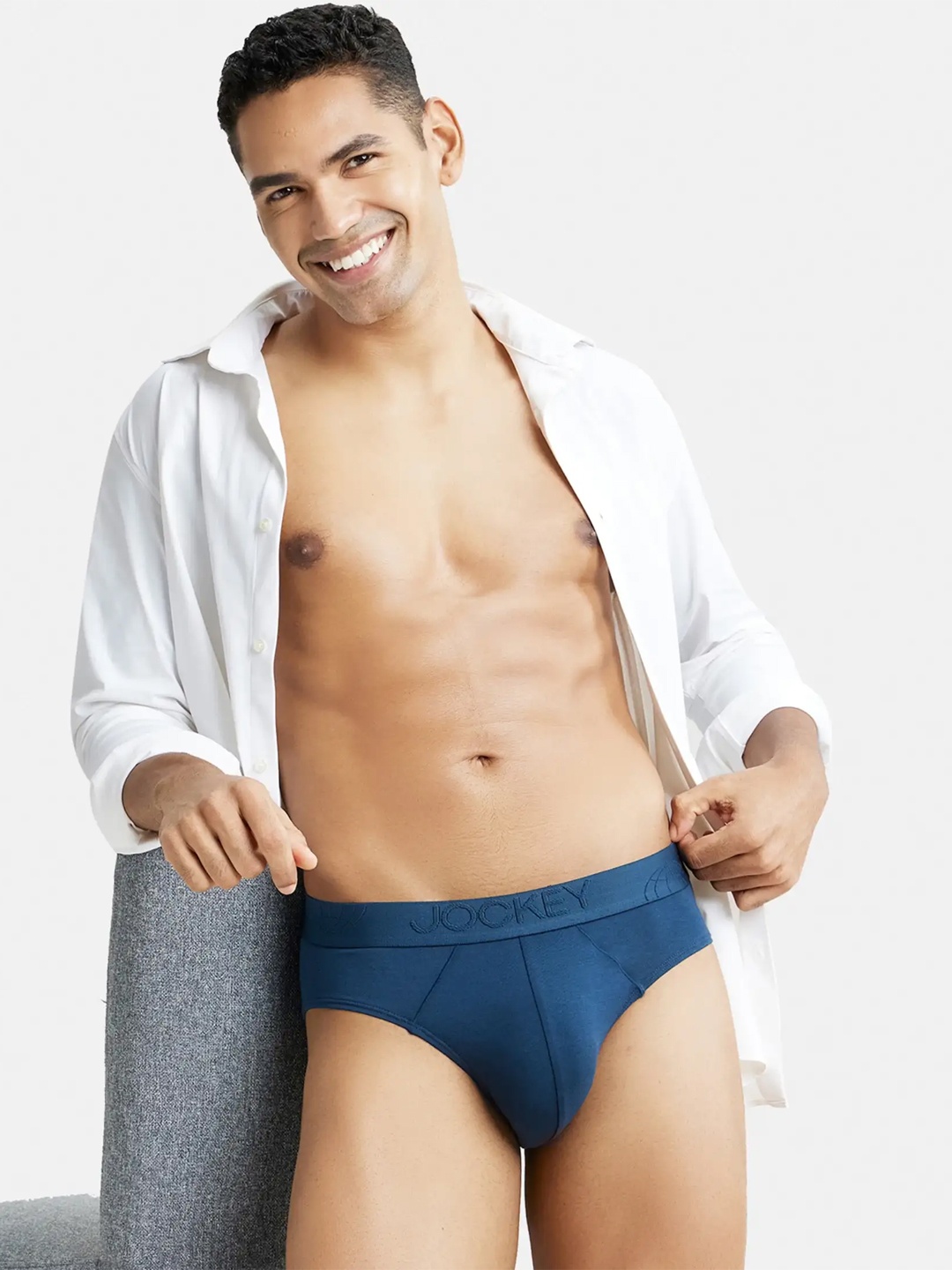 

Jockey Tencel Micro Modal Cotton Stretch Brief with Ultrasoft Waistband-IC24, Teal