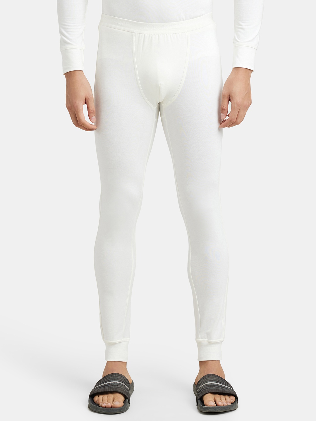 

Soft Touch Microfiber Stretch Thermal Long Johns with StayWarm Technology-2622, Cream