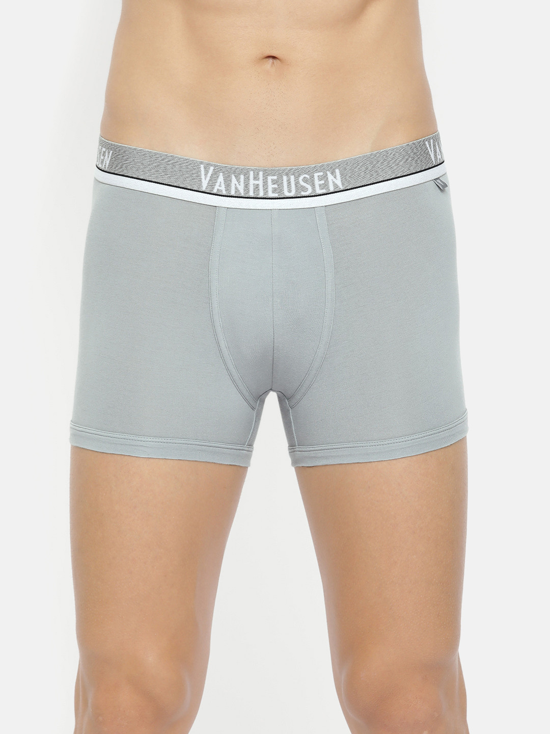 

Van Heusen Men Grey Solid Antibacterial Colour Fresh Trunks
