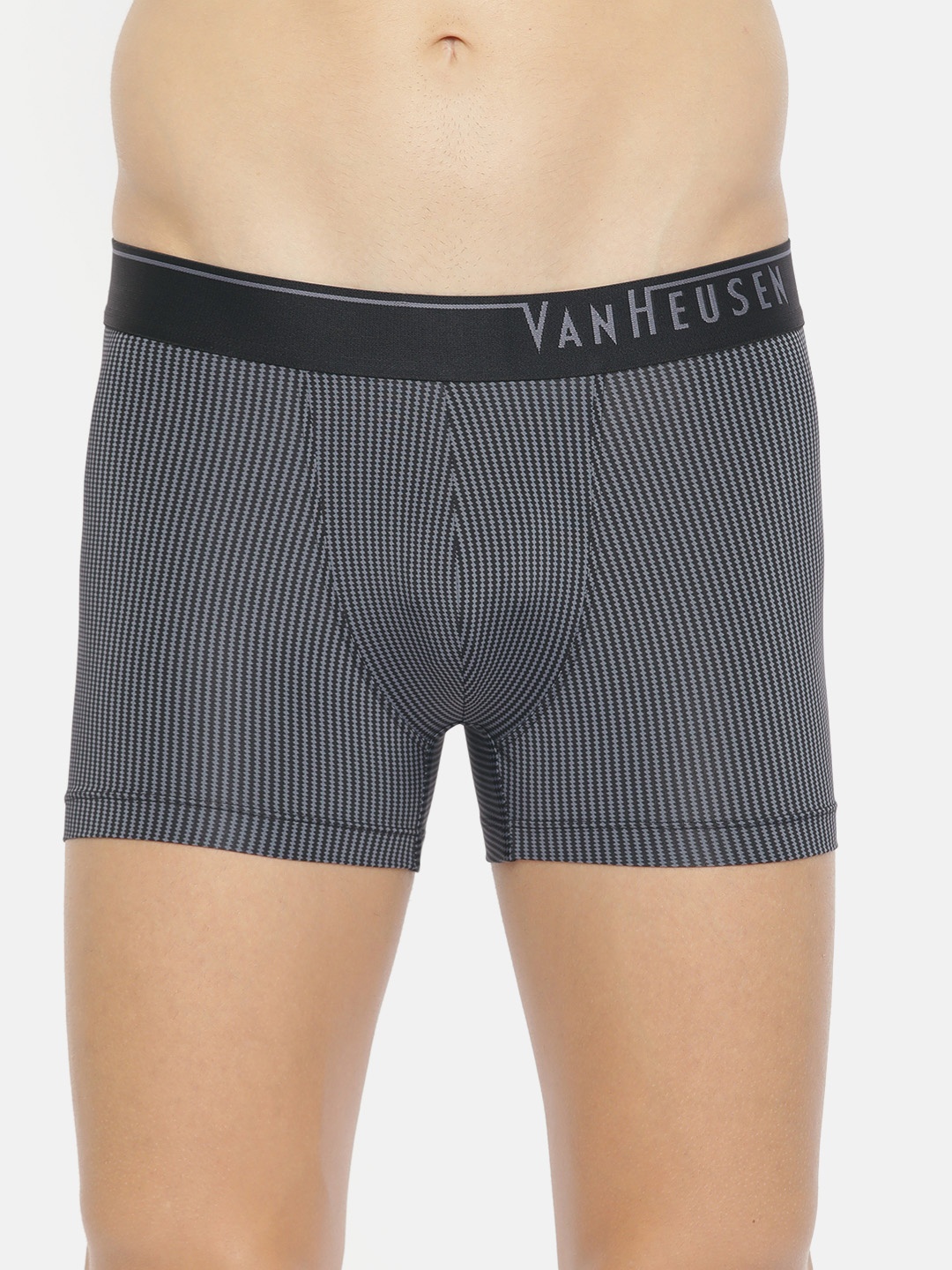

Van Heusen Men Grey Black Printed Trunks