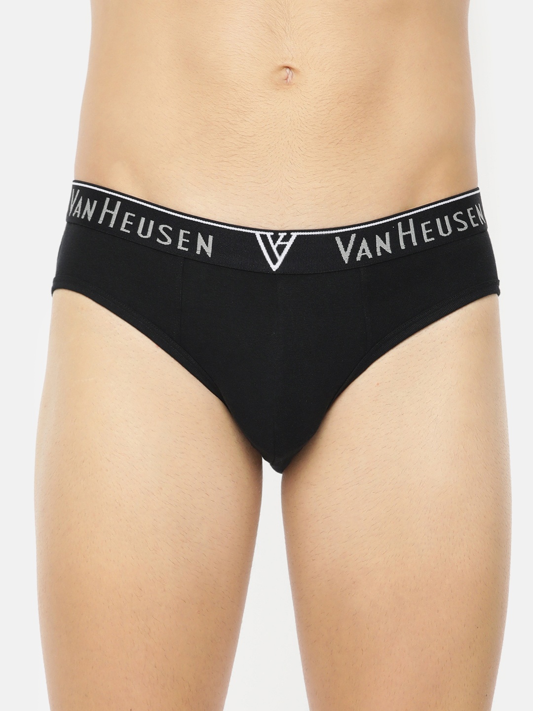 

Van Heusen Men Black Solid Antibacterial Colour Fresh Briefs