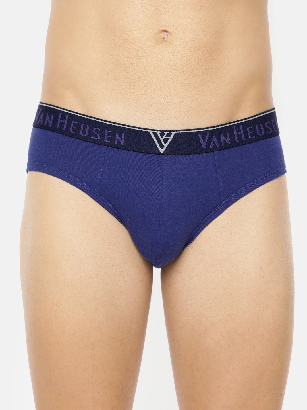 

Van Heusen Men Solid Anti Bacterial Colour Fresh Briefs 10004, Blue