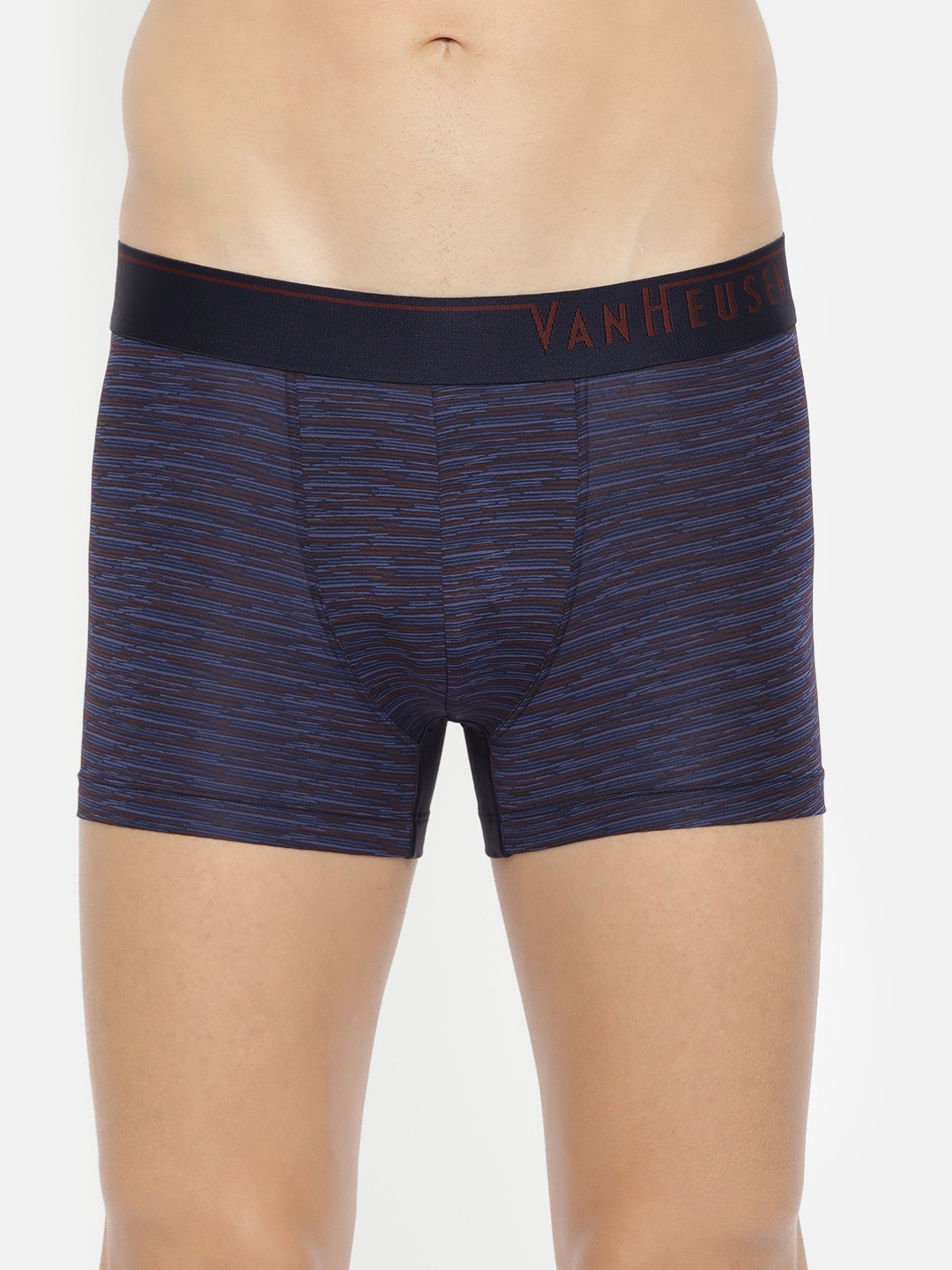 

Van Heusen Men Navy Blue & Red Printed Trunks 30048-SPP-04