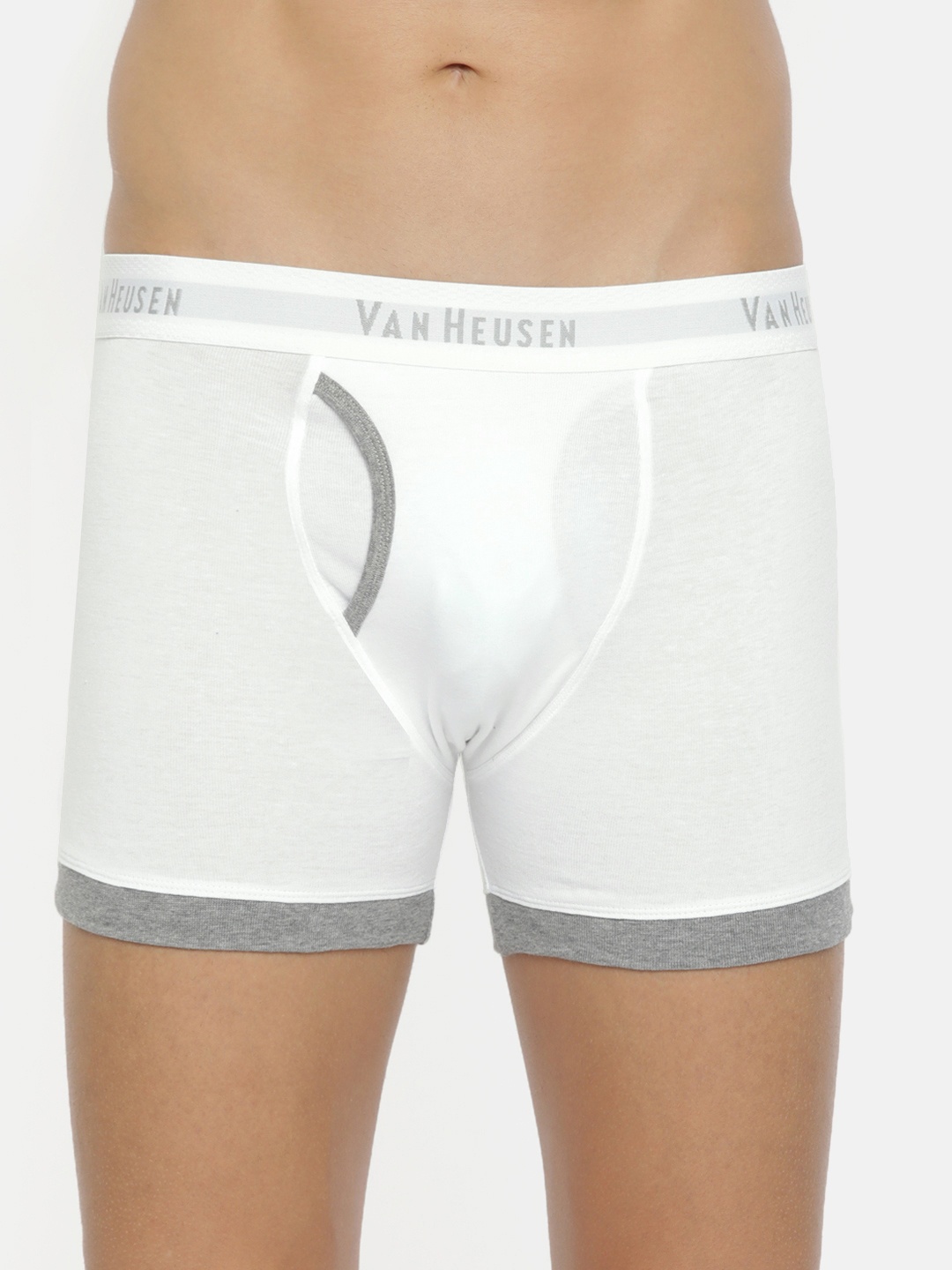 

Van Heusen Men White Solid Antibacterial Colour Fresh Trunks