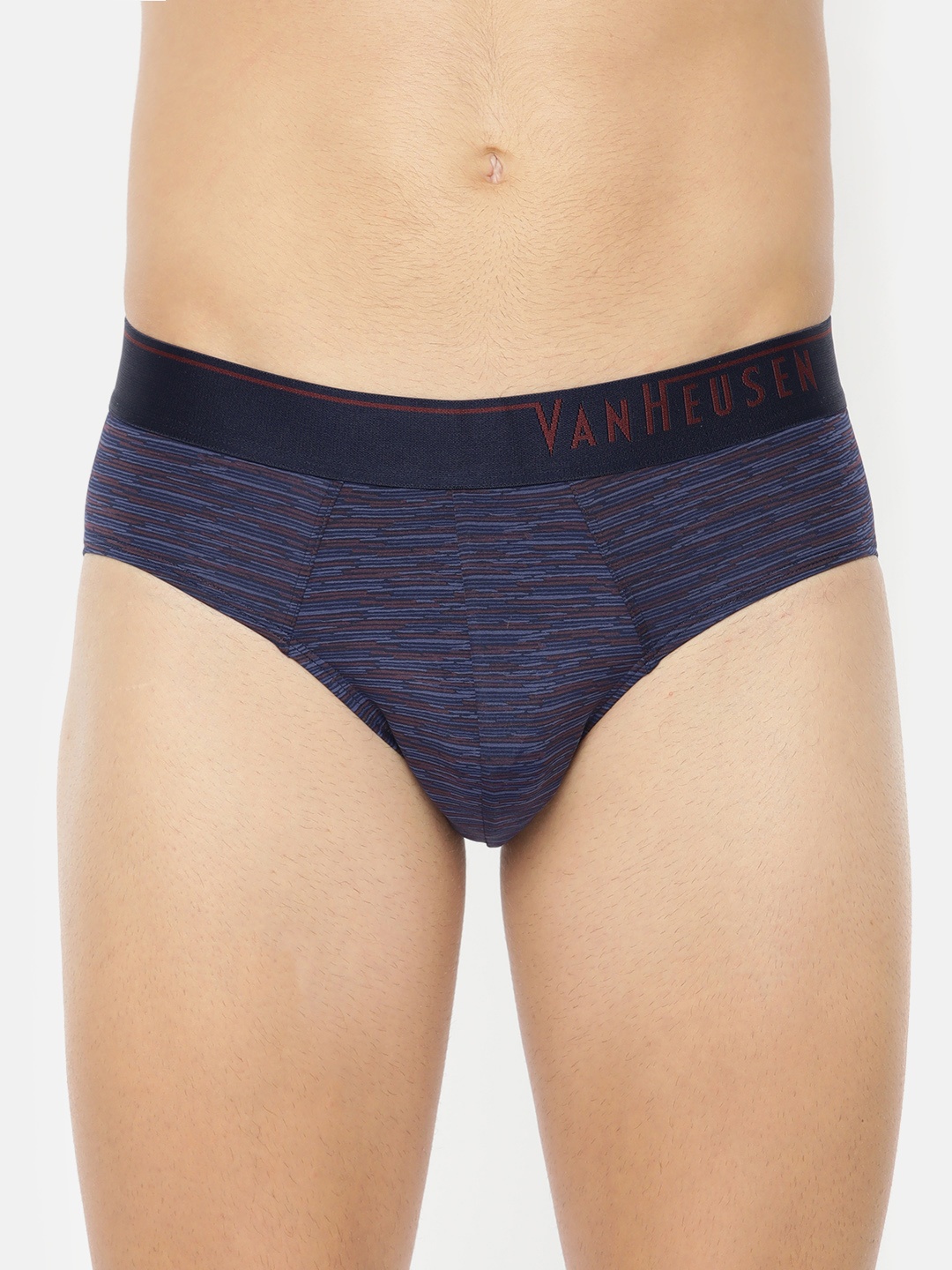 

Van Heusen Men Striped Briefs 30008-SPP-04, Blue