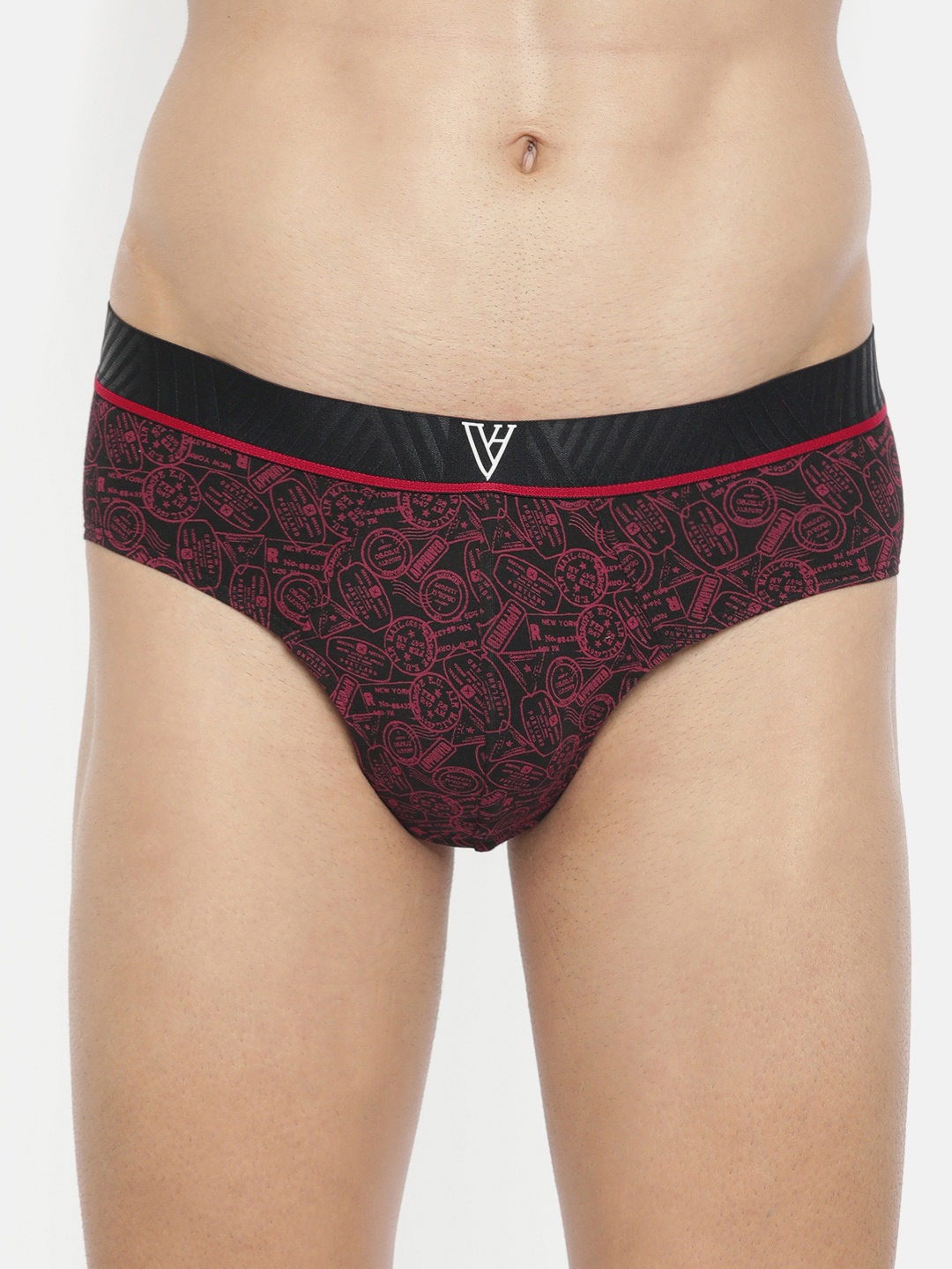 

Van Heusen Men Printed 4-Way Stretch Ultra Soft Briefs, Black