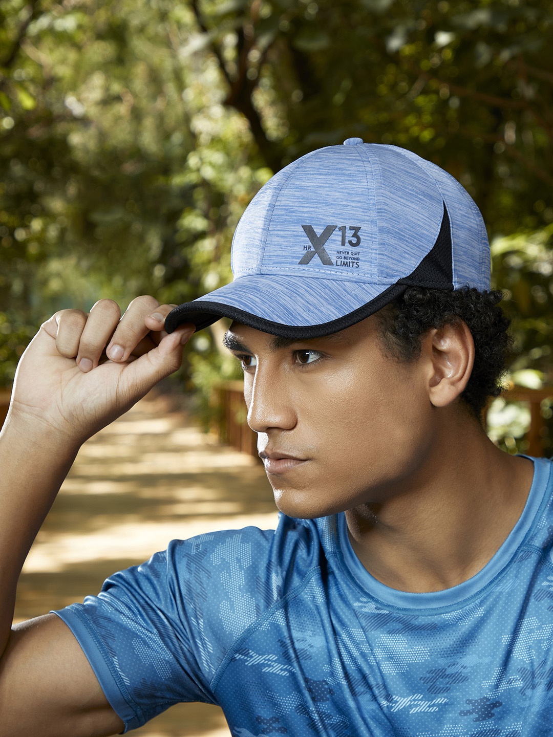 

HRX by Hrithik Roshan Men Light Blue Solid Training UV Guard & Flexible fit Cap