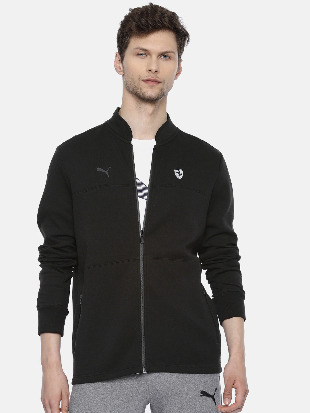 

PUMA Motorsport Men Black Solid Sporty Track MSP Jacket