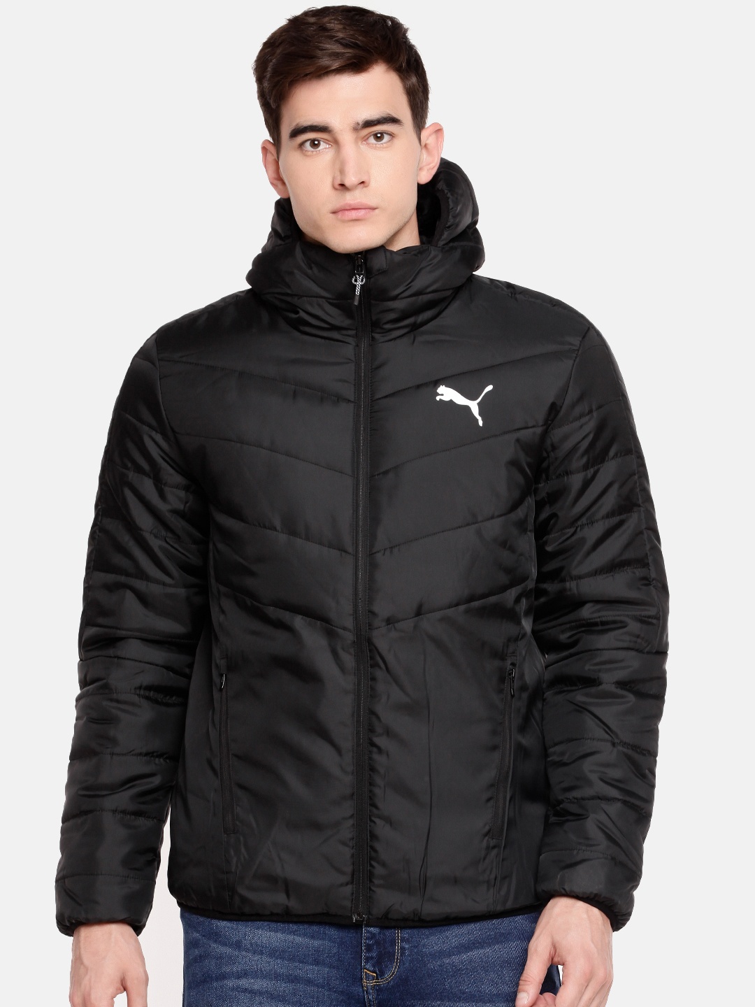 

Puma Men Black Solid Puffer Jacket