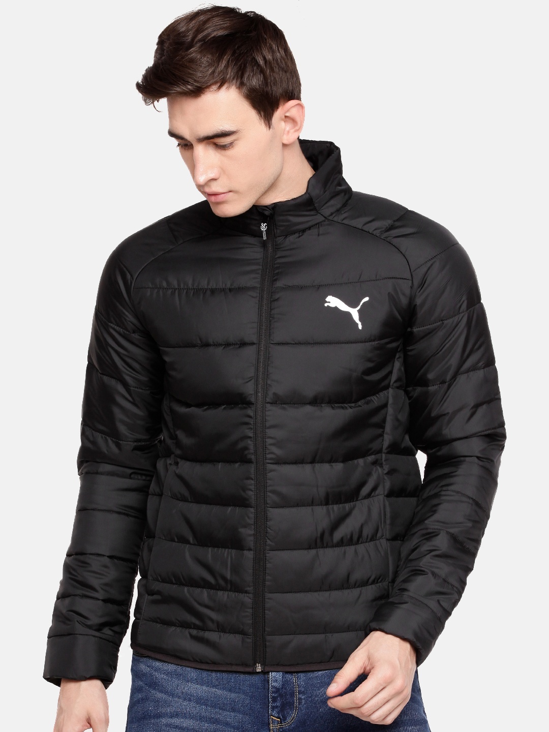 

Puma Men Black Solid Water Repellent Warm Cell Puffer Jacket