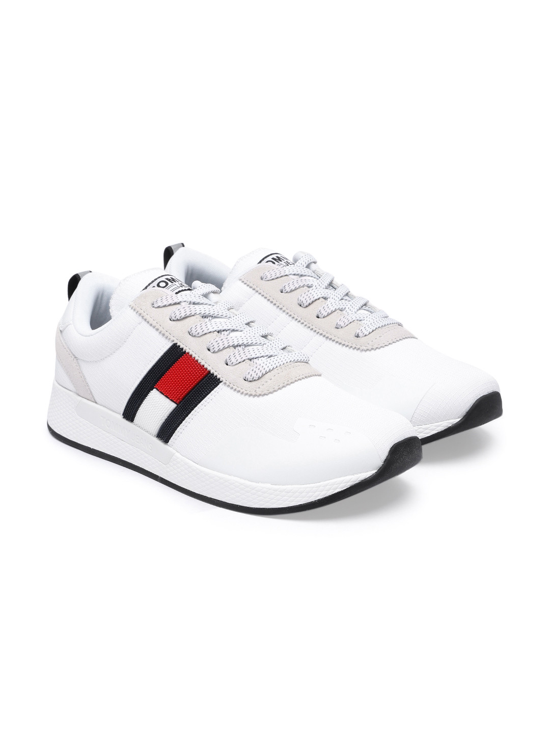 

Tommy Hilfiger Men White Solid Sneakers