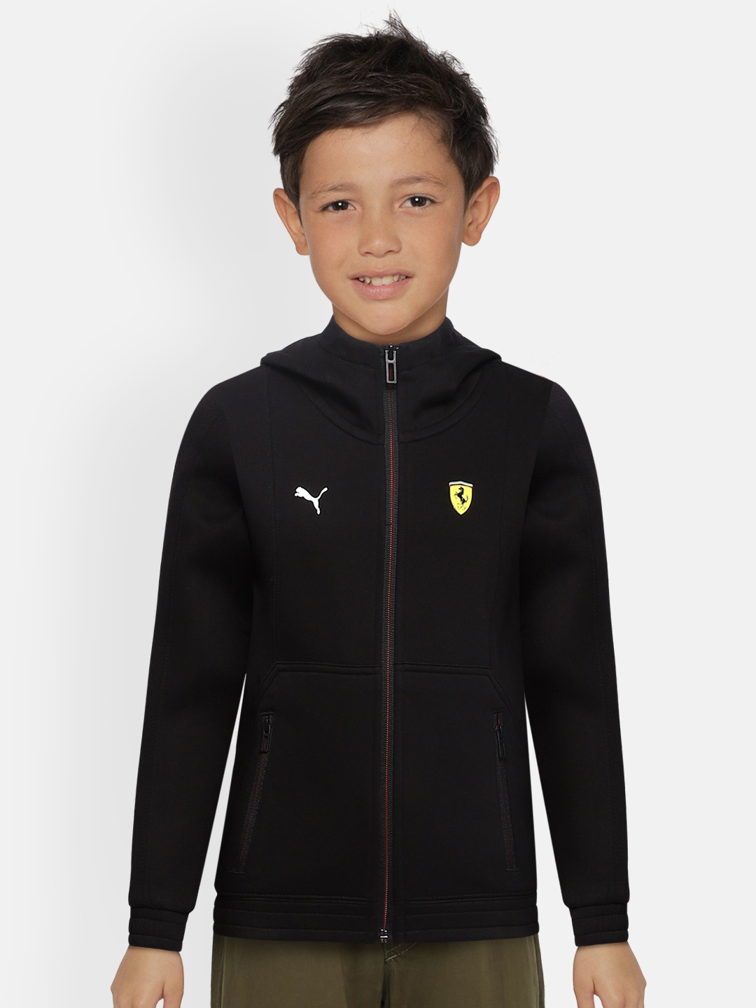 

PUMA Motorsport Boys Black Solid Sporty Jacket