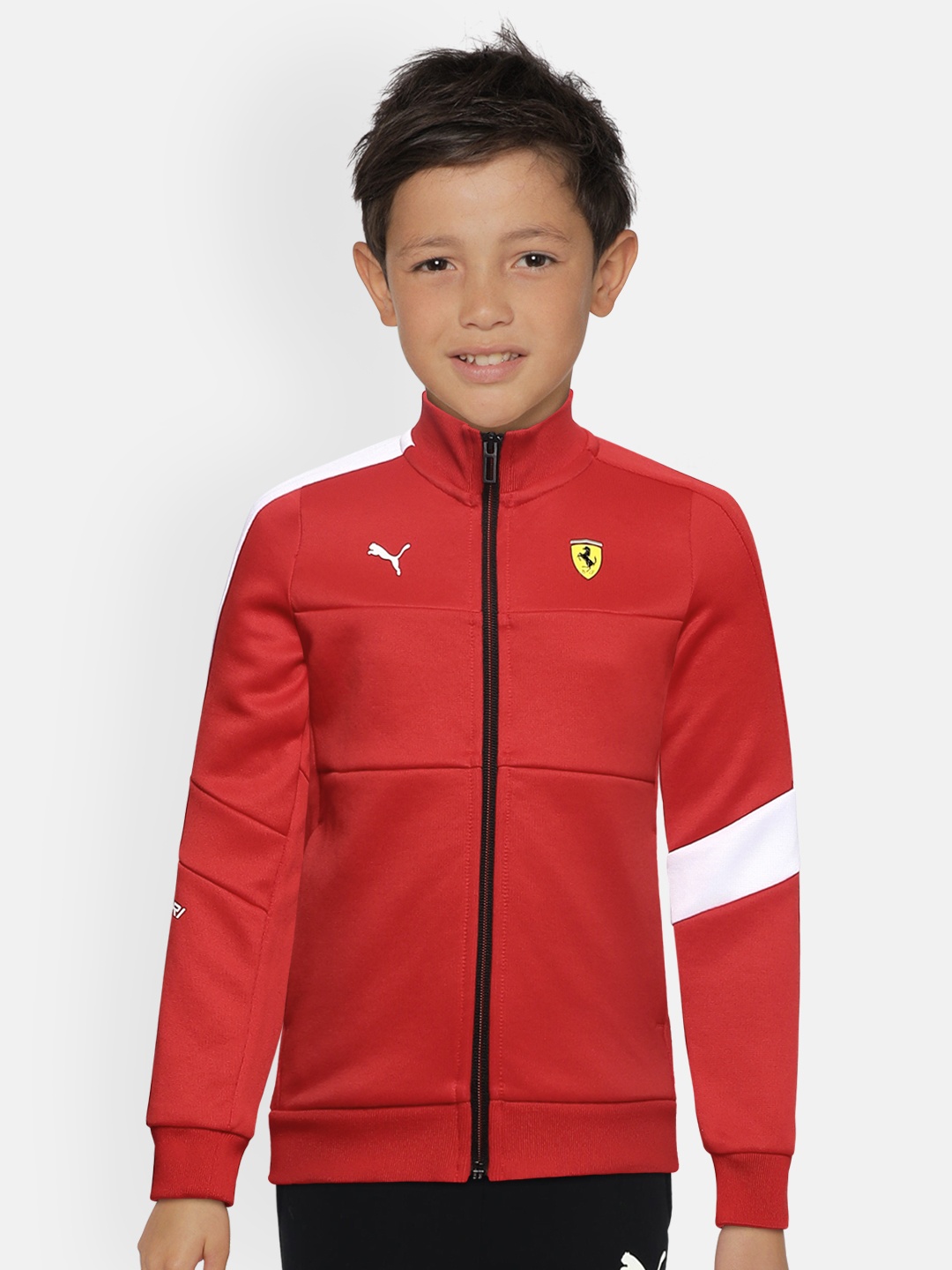 

PUMA Motorsport Kids Red Solid SF T7 Track Sporty Jacket