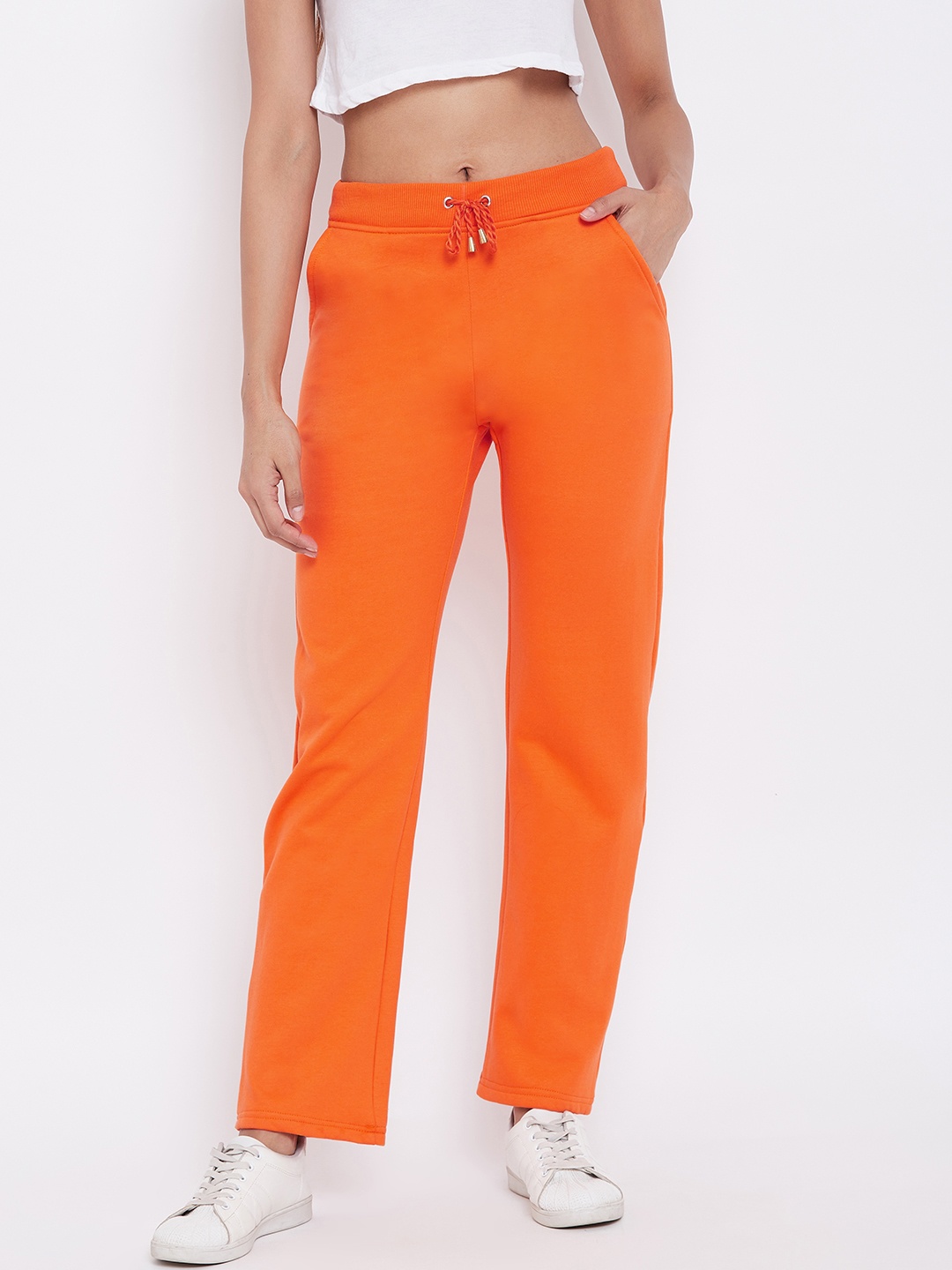 

Alsace Lorraine Paris Women Orange Solid Track Pants