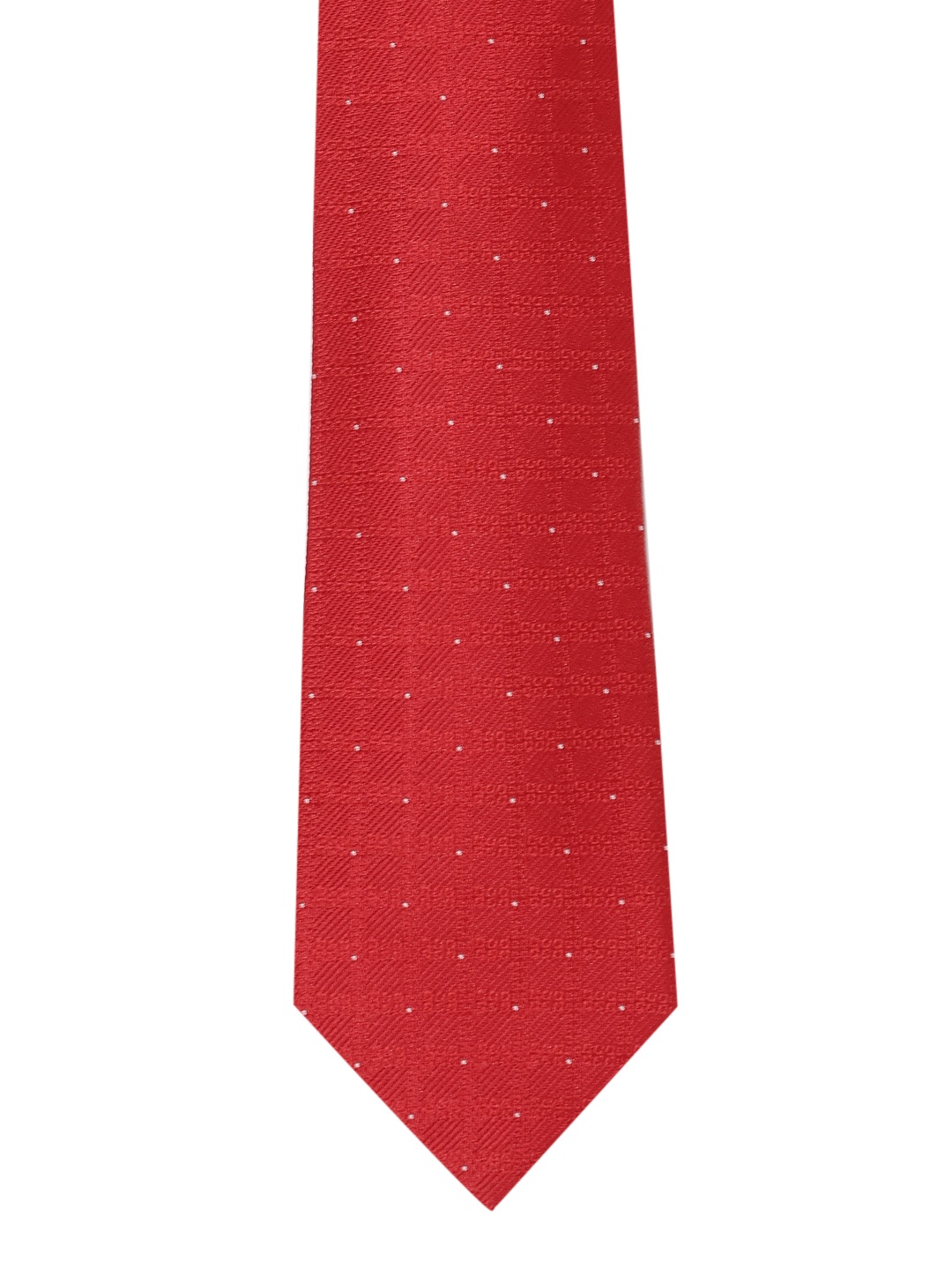 

Peter England Red Printed Broad Tie