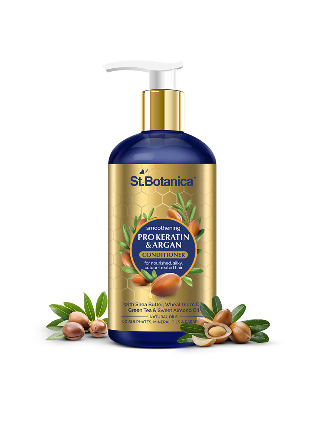 

StBotanica Pro Keratin & Argan Oil Smooth Therapy Conditioner 300ml, Gold