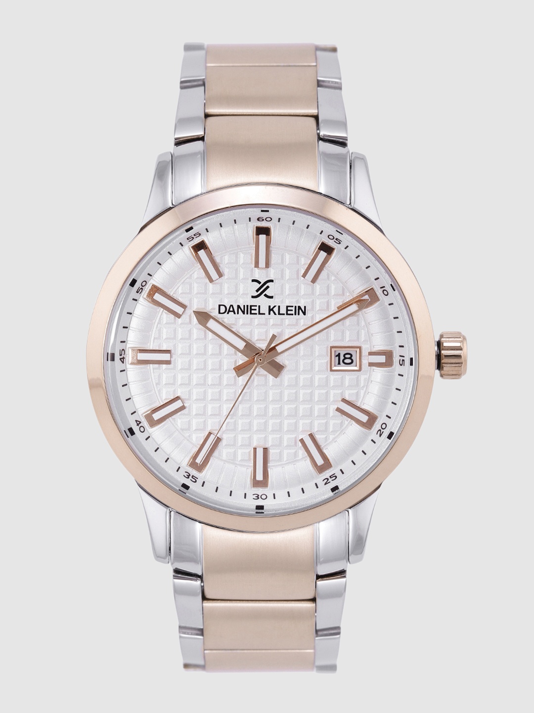 

Daniel Klein Premium Men Silver-Toned Analogue Watch DK12230-3