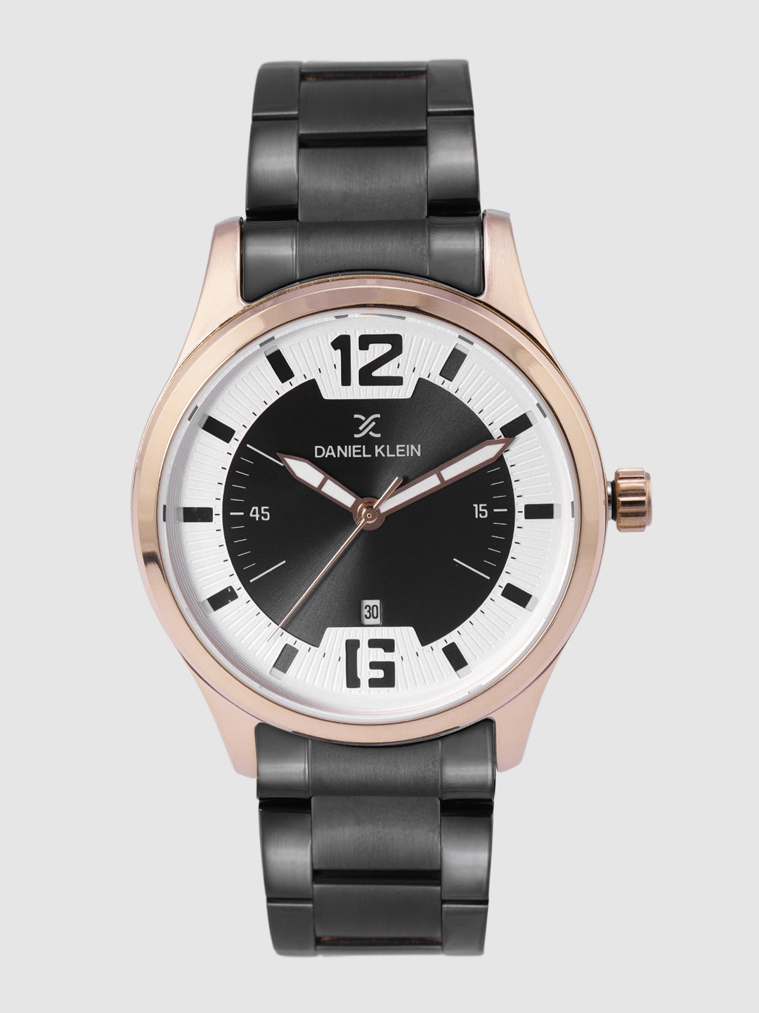 

Daniel Klein Men Black & Silver-Toned Analogue Watch DK12166-4