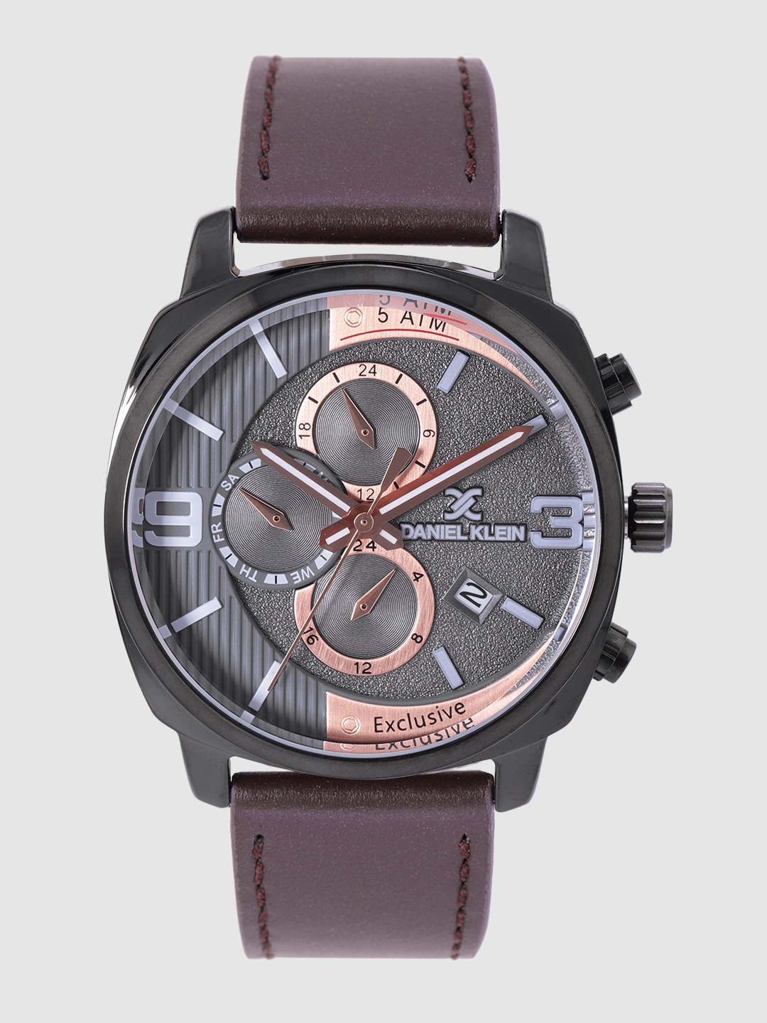 

Daniel Klein Exclusive Men Charcoal Grey Chronograph Watch DK12174-6