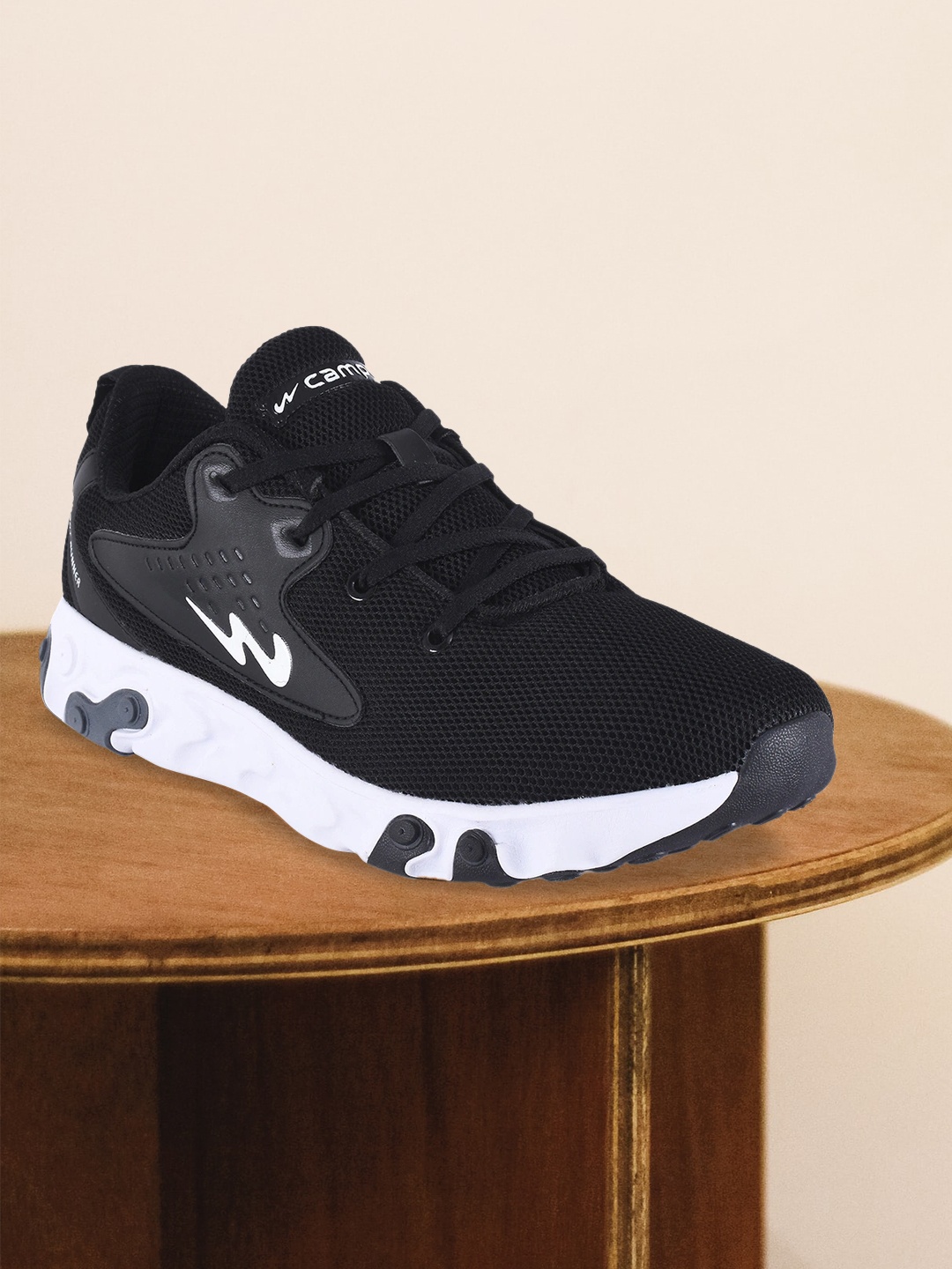 

Campus Men Black Mesh BOLD Running Shoes