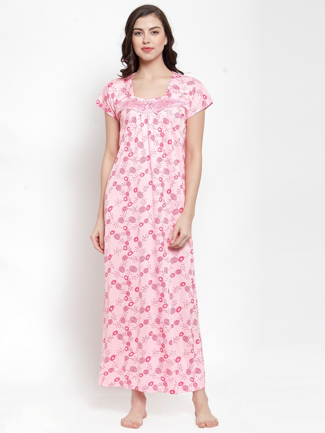 

Secret Wish Pink Printed Nightdress NT-E163-727