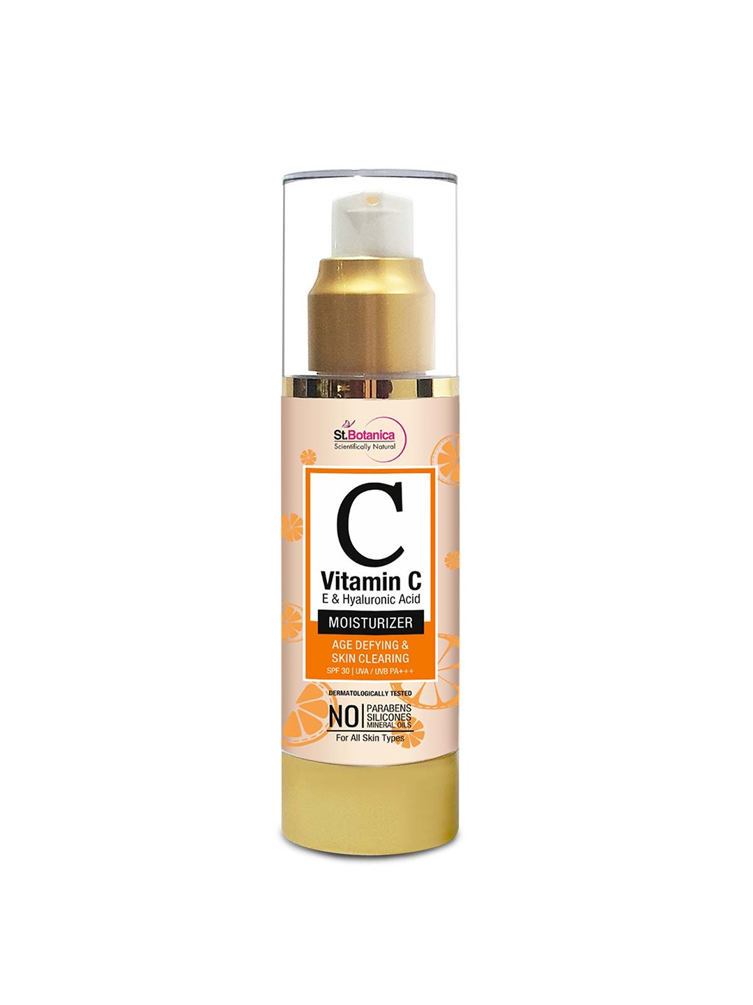 

StBotanica Unisex Vitamin C & E Hyaluronic Acid Moisturizer With SPF 30 UVA/UVB PA 50ml, Na
