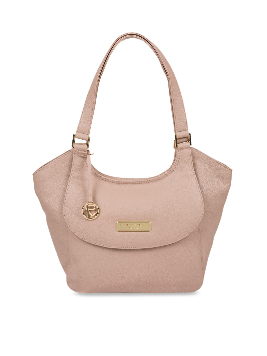 

PURE LUXURIES LONDON Women Pink Solid Genuine Leather Grace Tote Bag