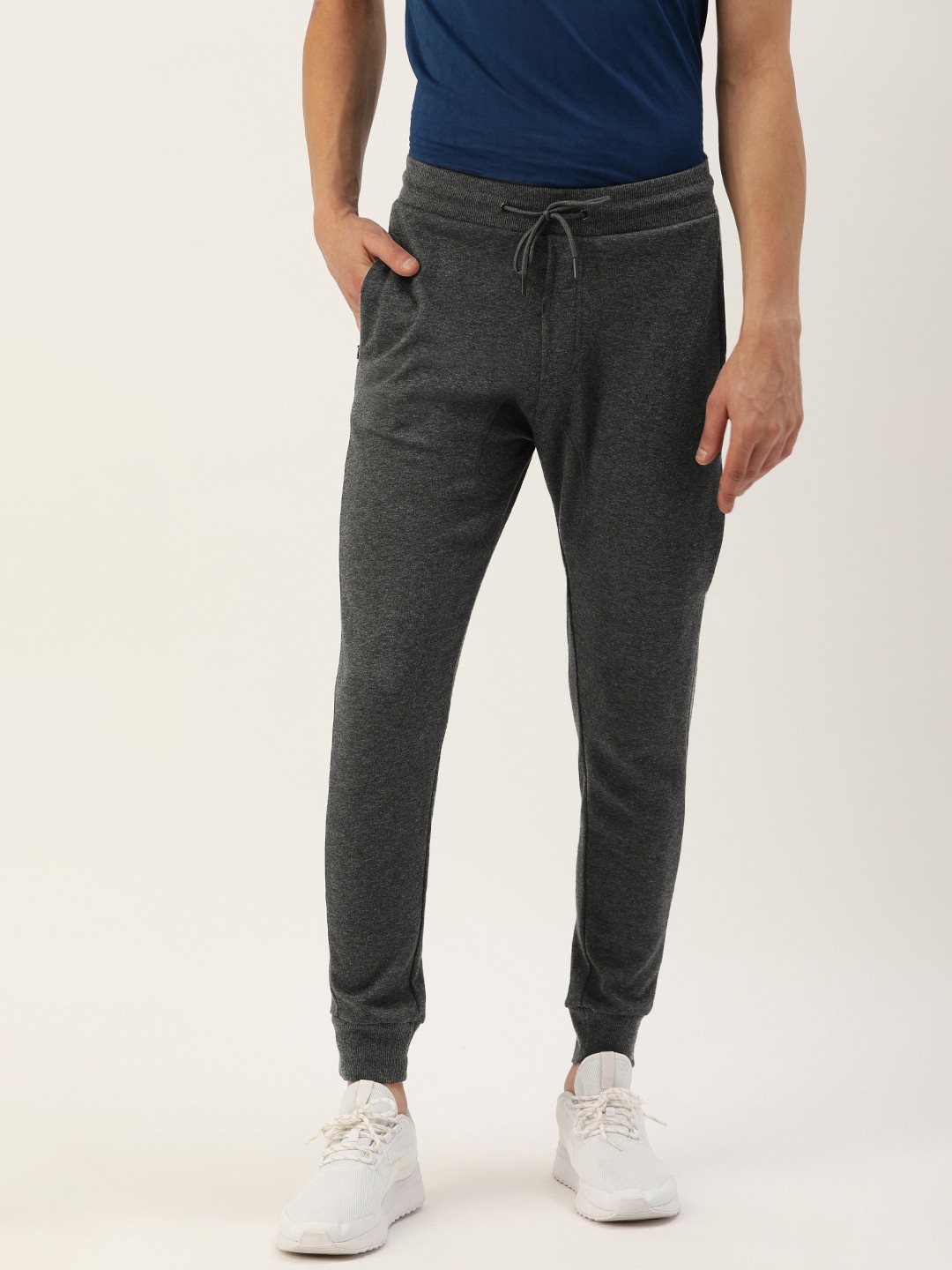 

Proline Active Men Charcoal Grey Straight Fit Solid Joggers