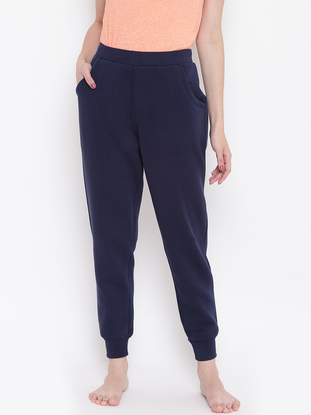 

Sweet Dreams Women Navy Blue Solid Joggers