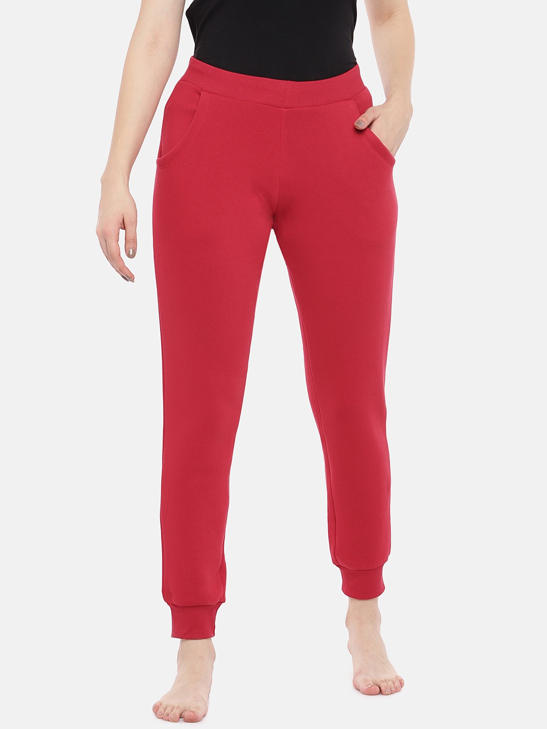 

Sweet Dreams Red Solid Lounge Pants