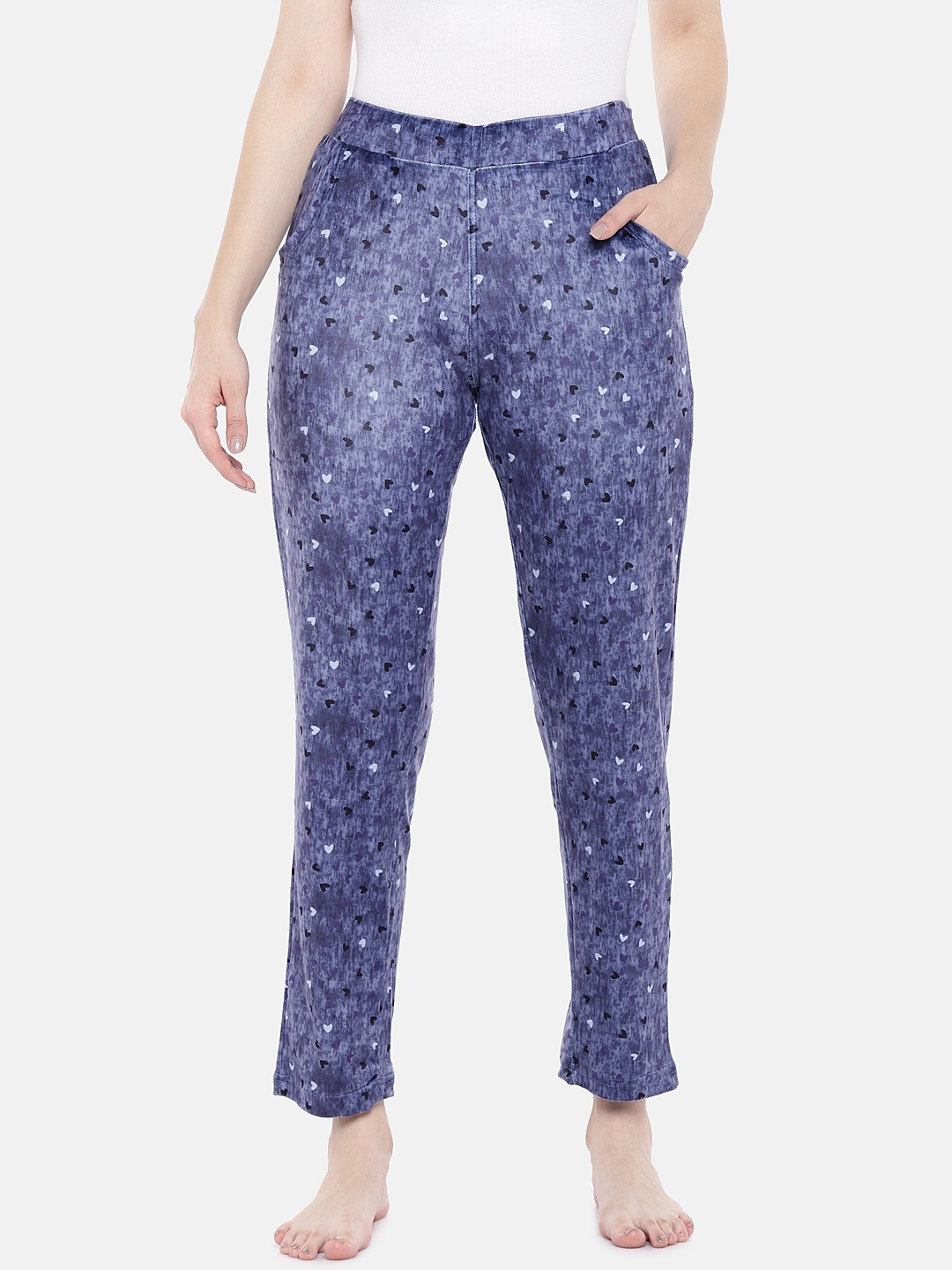 

Sweet Dreams Women Purple Printed Lounge Pants