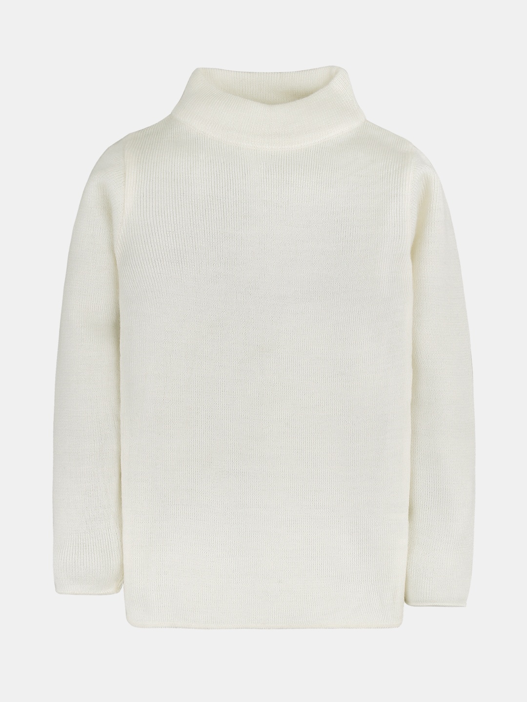 

RVK Kids Off-White Solid Acrylic Sweater