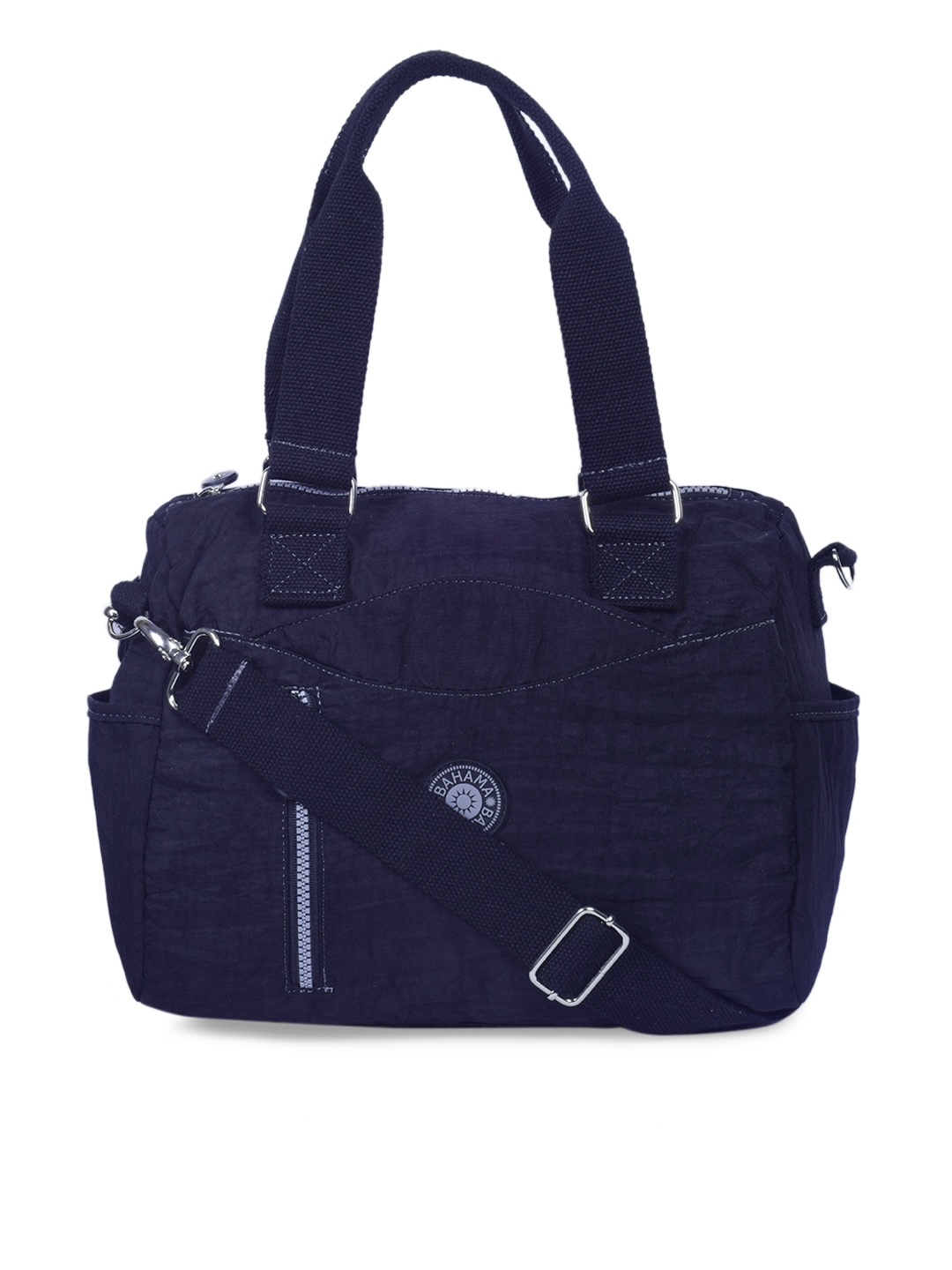 

BAHAMA Crinkle Range Black Solid Handheld Bag
