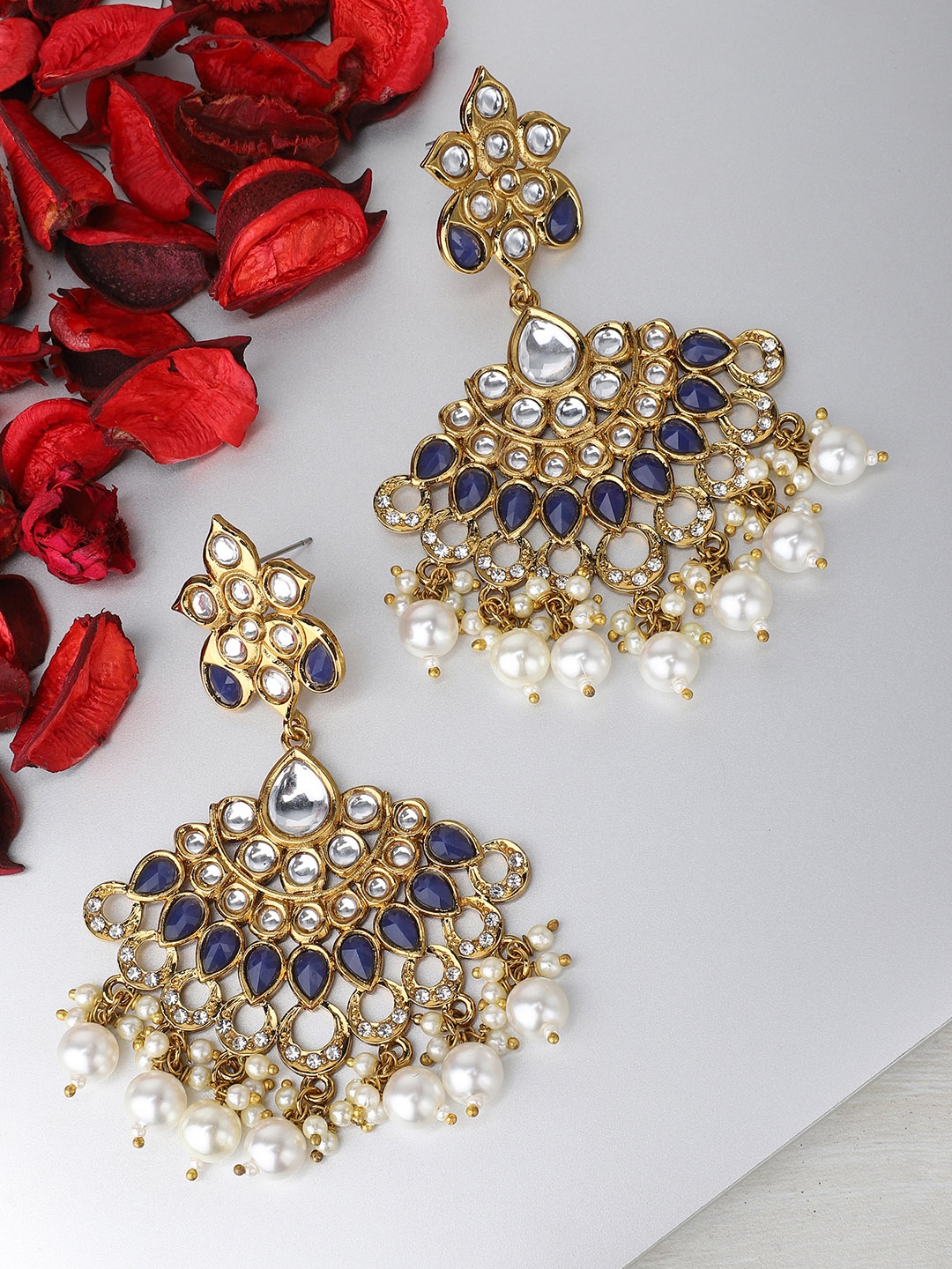 

Rubans Gold-Plated & Handcrafted Classic Drop Earrings