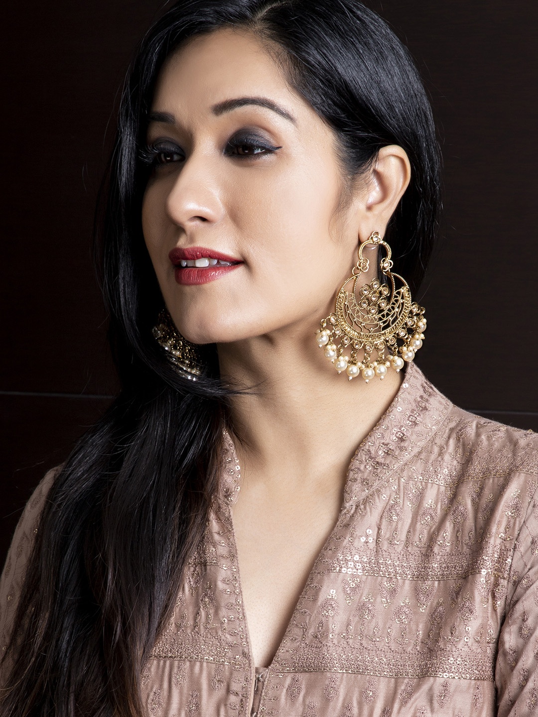 

Rubans Gold-Plated & Handcrafted Classic Chandbalis