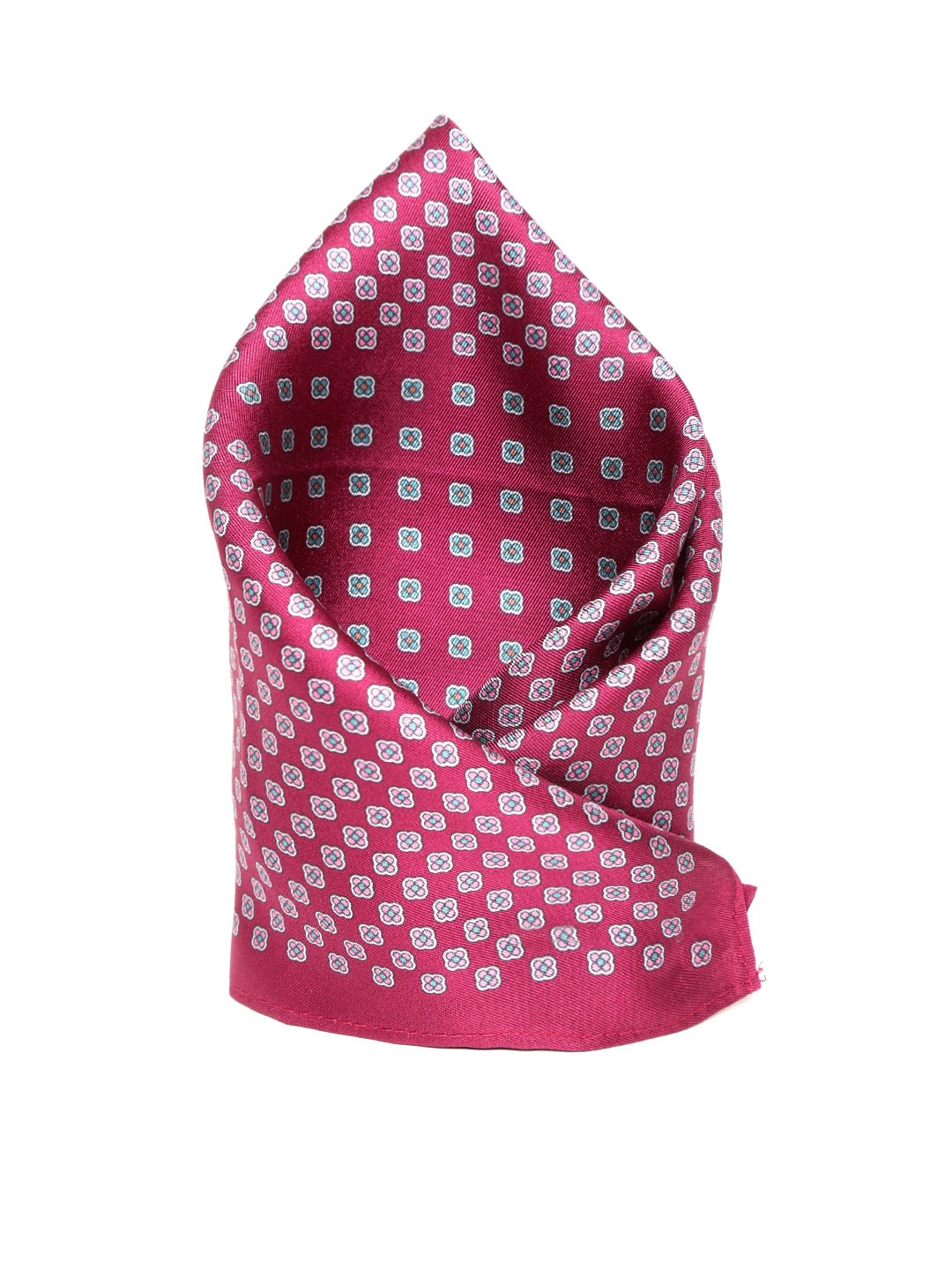 

Park Avenue Maroon & Green Printed Pocket Square