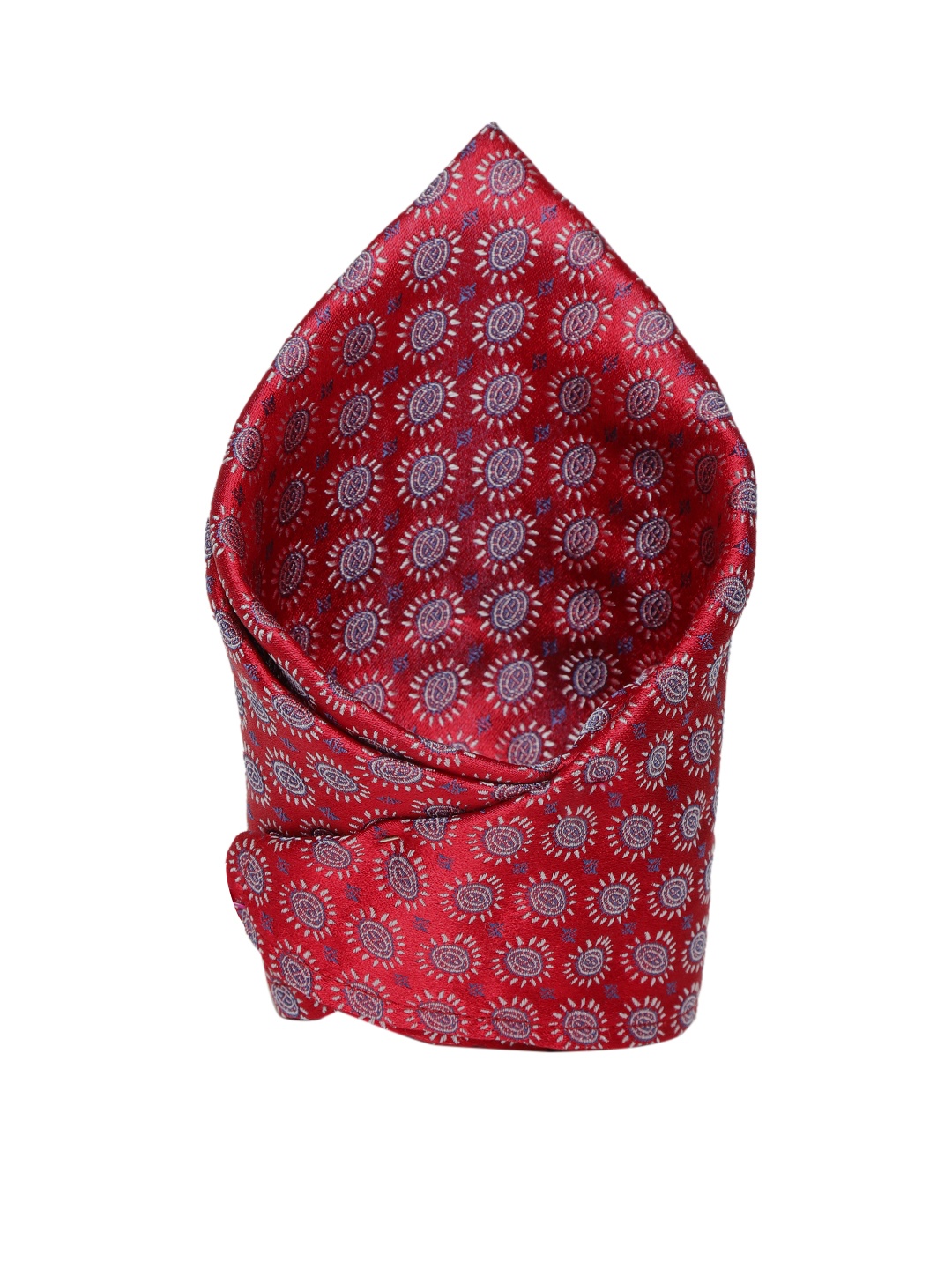 

Park Avenue Men Red & Blue Silk Patterned Pocket Square