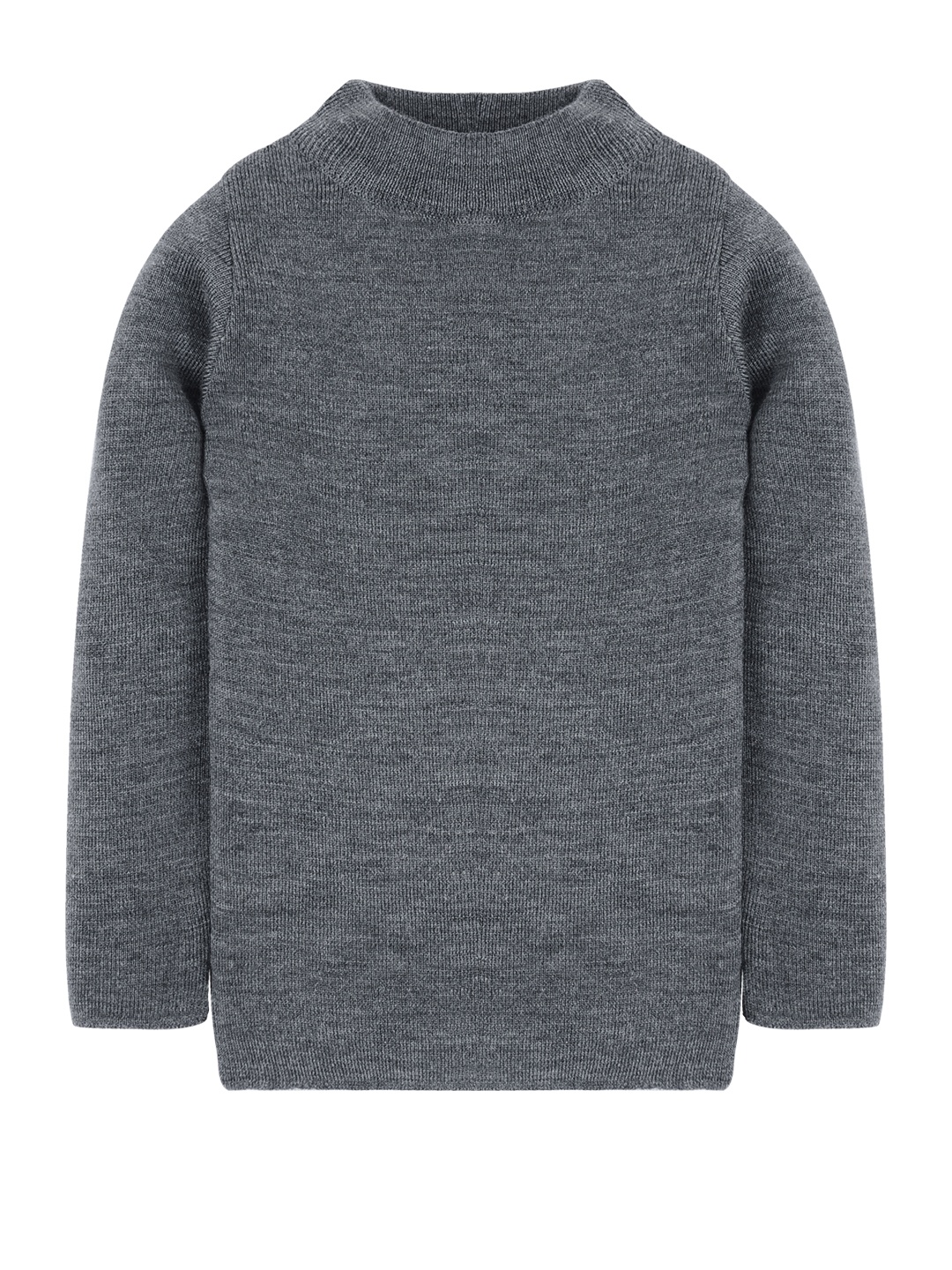 

RVK Unisex Grey Solid Acrylic Sweater