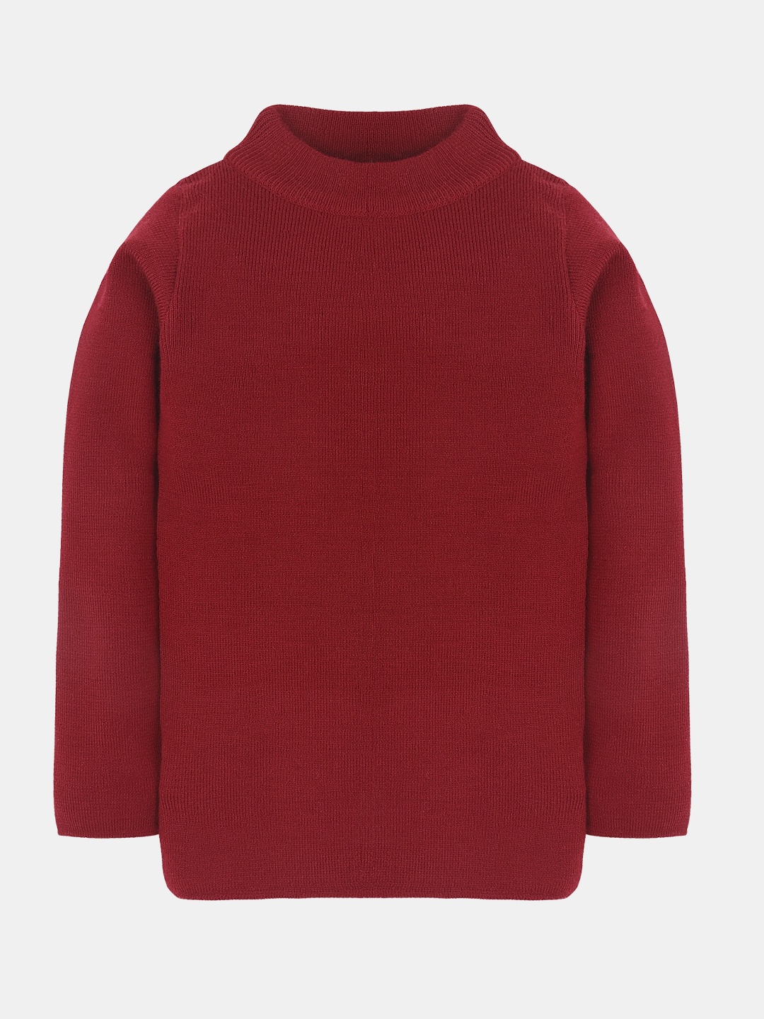 

RVK Unisex Maroon Solid Sweater